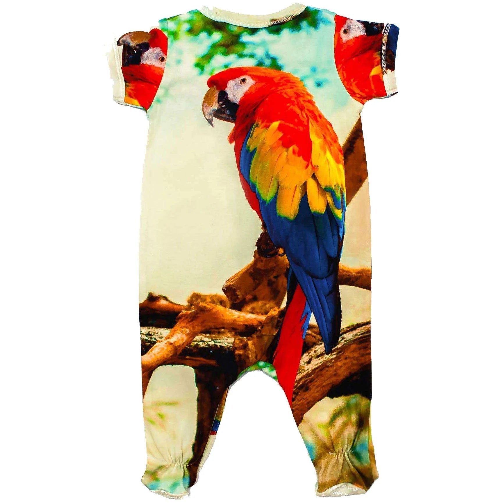 Footie - Short Sleeve - Macaw LUNESCAPE