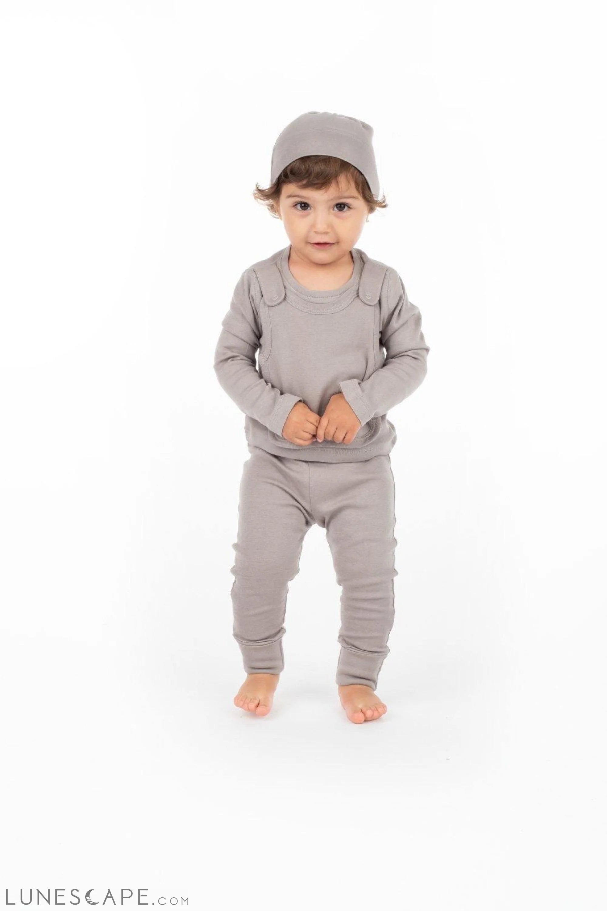 "Footsie Tootsie" Pants - Gray LUNESCAPE