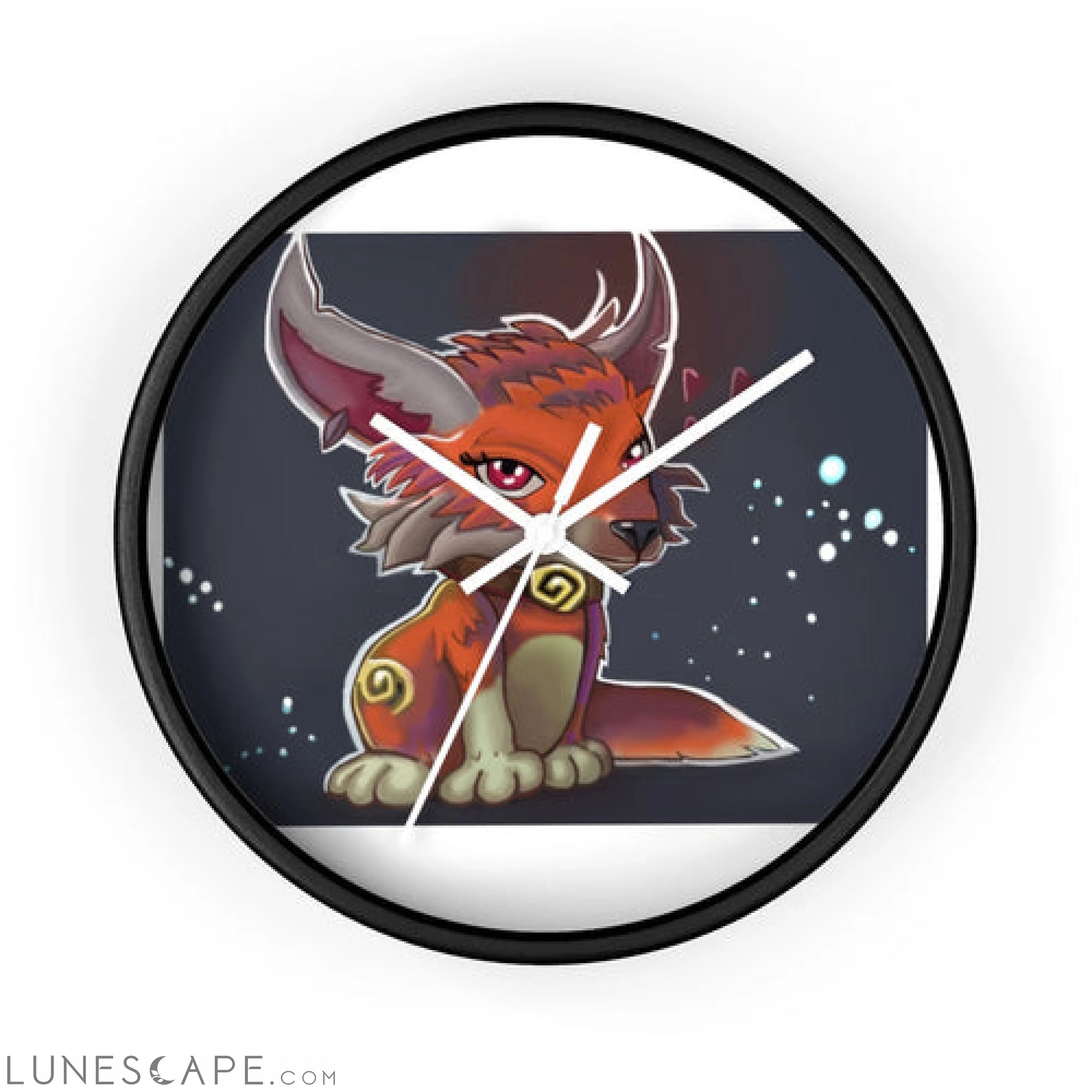 Foxxy Wall clock LUNESCAPE