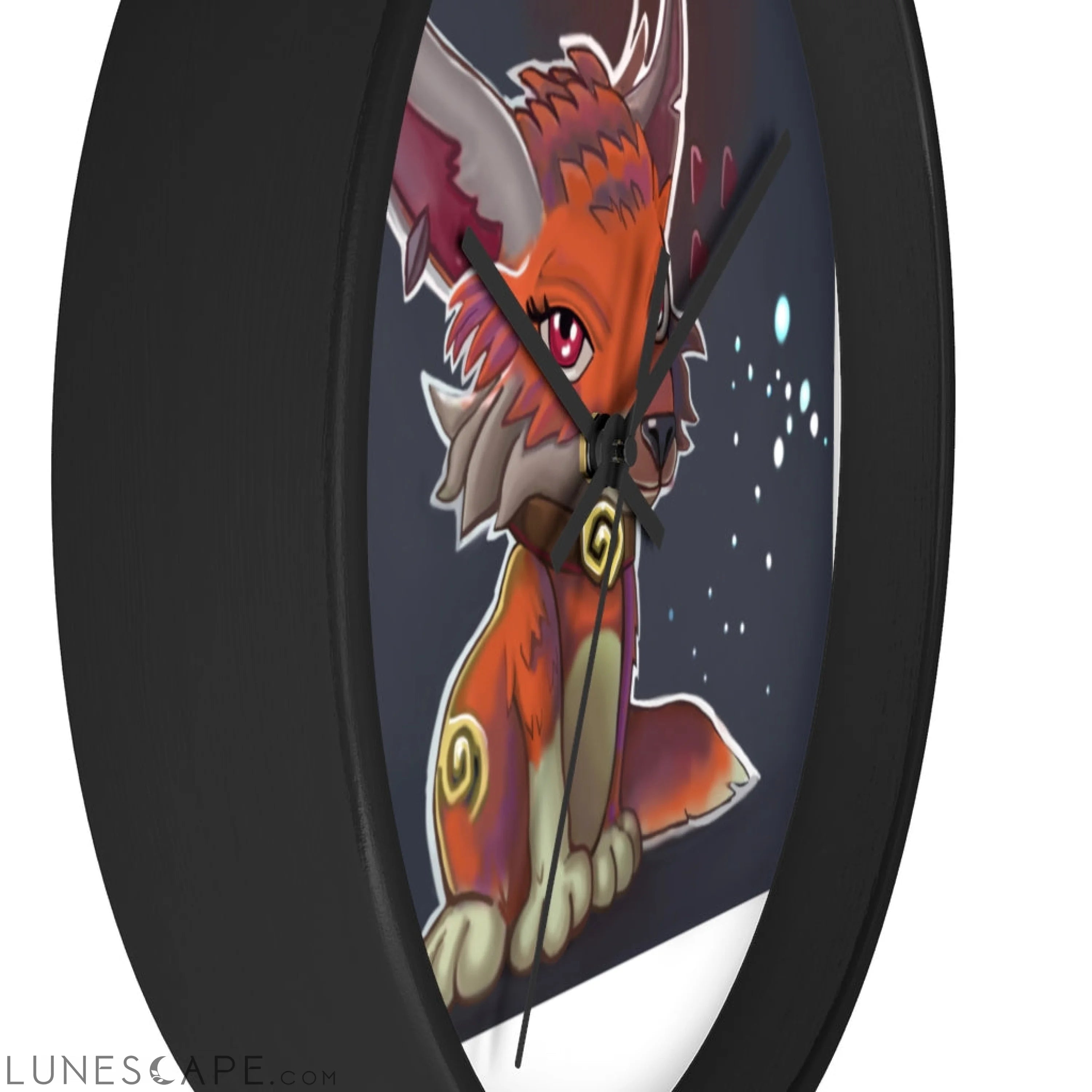Foxxy Wall clock LUNESCAPE