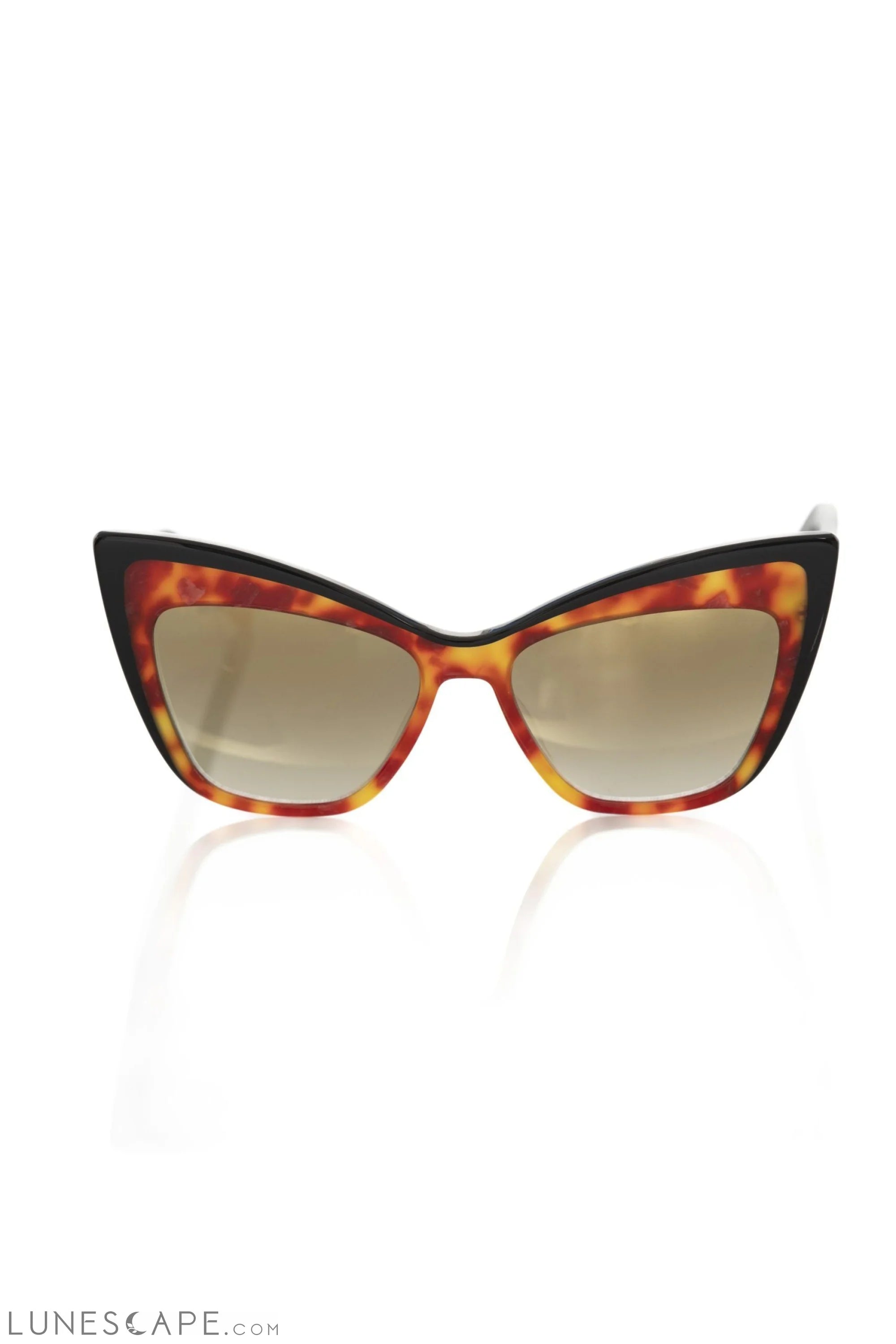 Frankie Morello Brown Acetate Women Sunglass LUNESCAPE