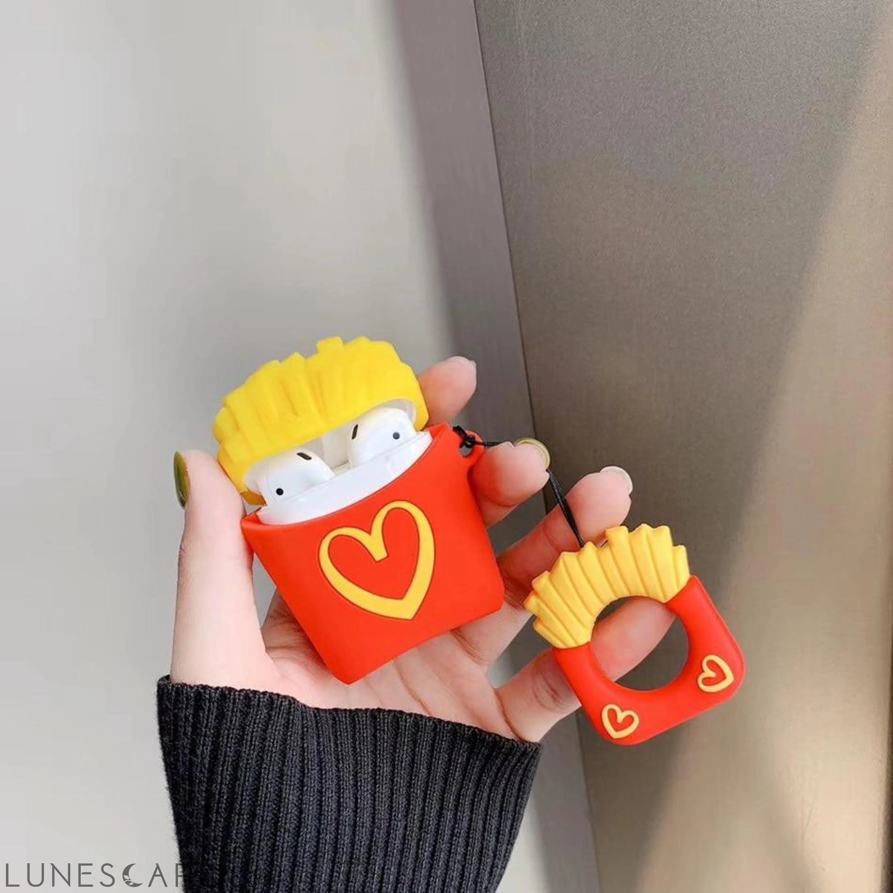 Fries Popcorn Apple AirPods Case LUNESCAPE
