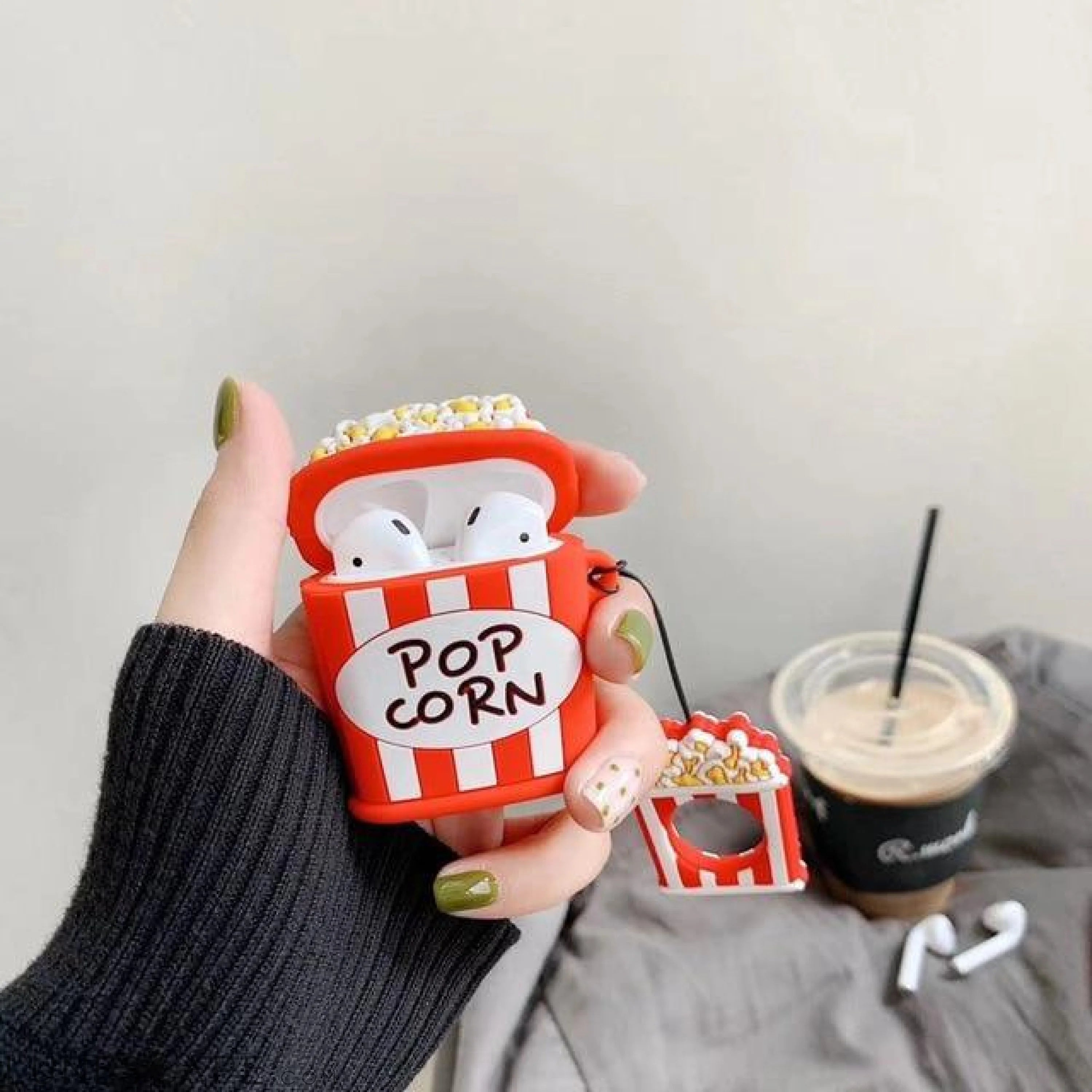 Fries Popcorn Apple AirPods Case LUNESCAPE