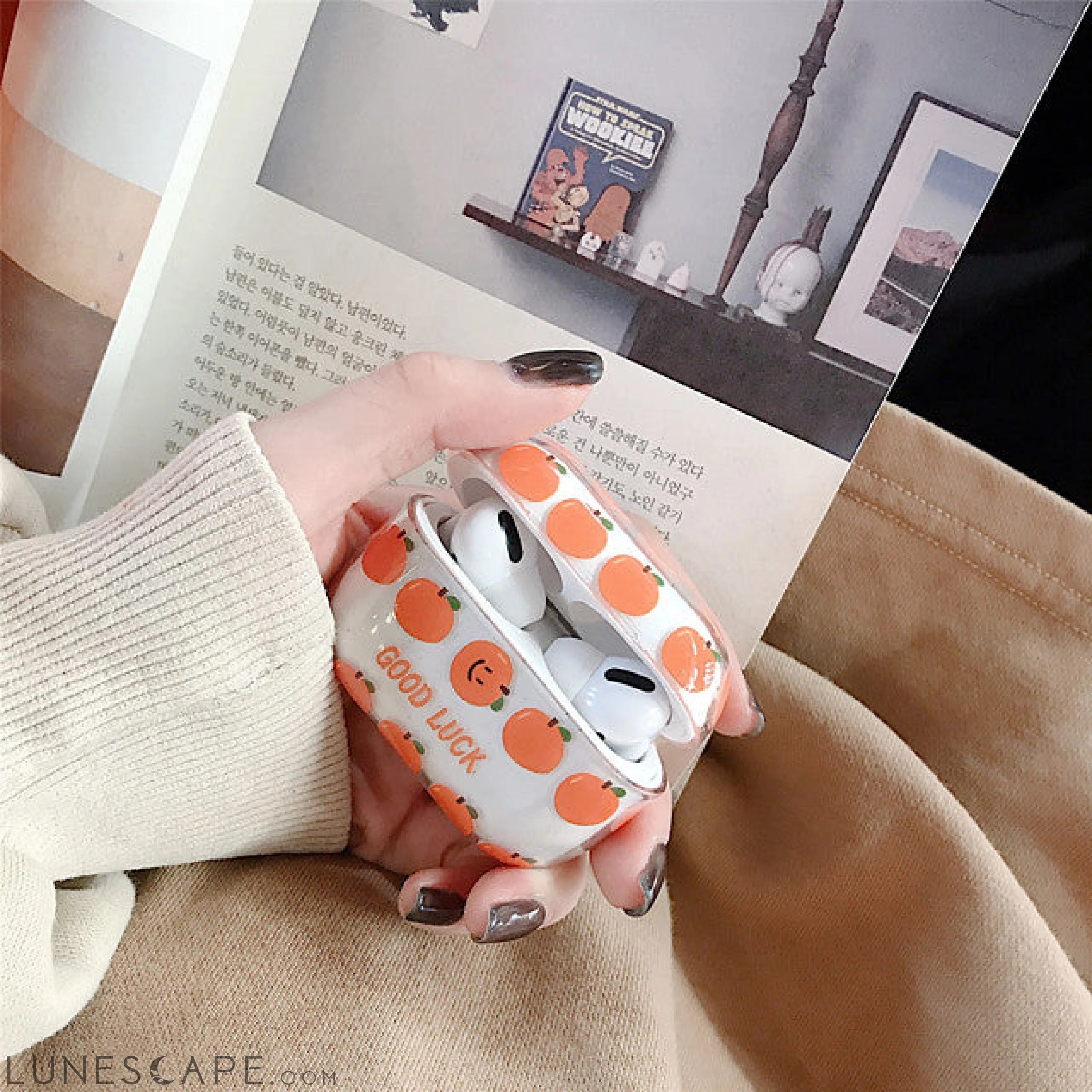 Fruit Hard PC Earphone Case For Airpods Pro Headphone Case LUNESCAPE