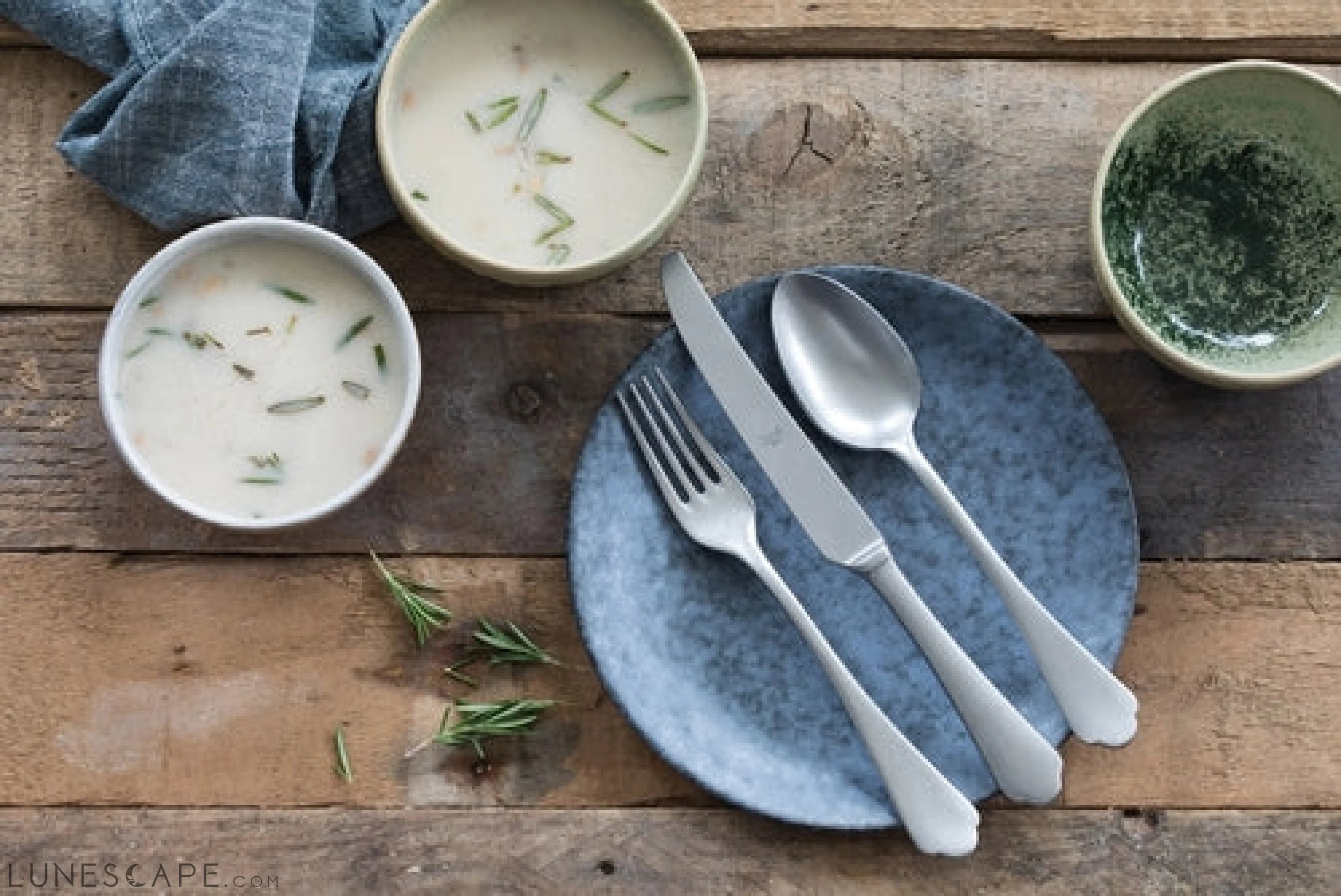 Full Serving Set 7pcs  DOLCE VITA PEWTER LUNESCAPE