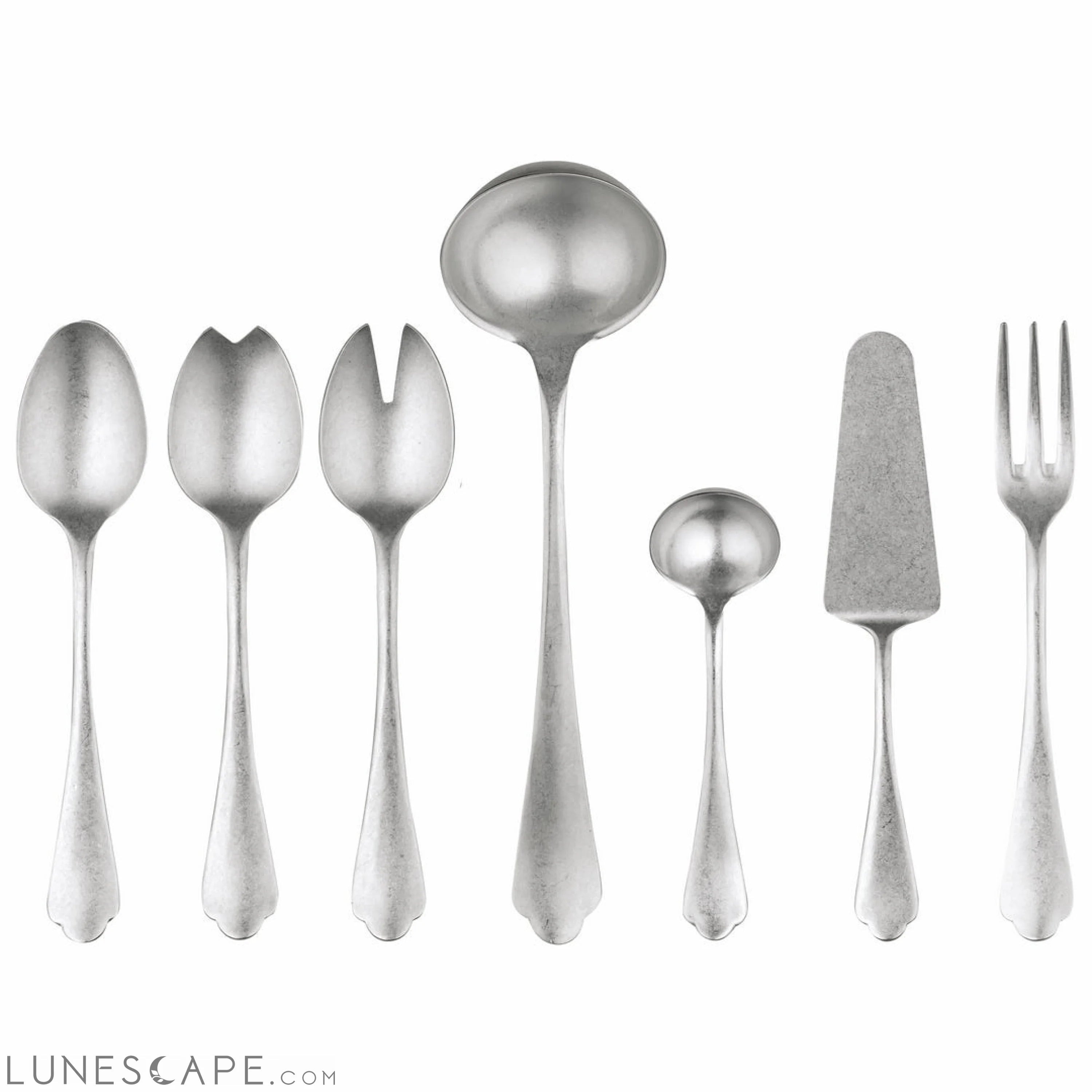 Full Serving Set 7pcs  DOLCE VITA PEWTER LUNESCAPE