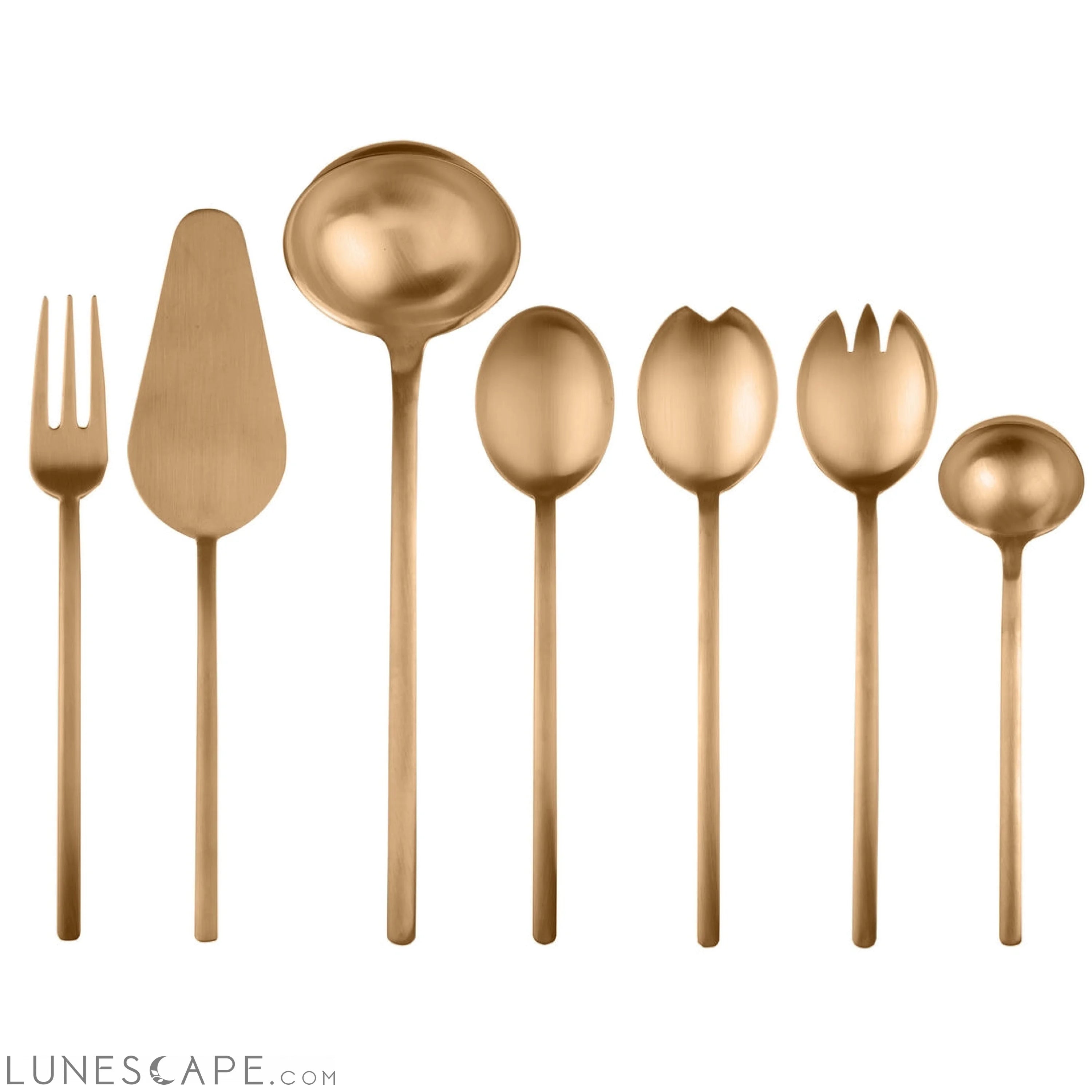 Full Serving Set 7pcs  DUE ICE ORO LUNESCAPE