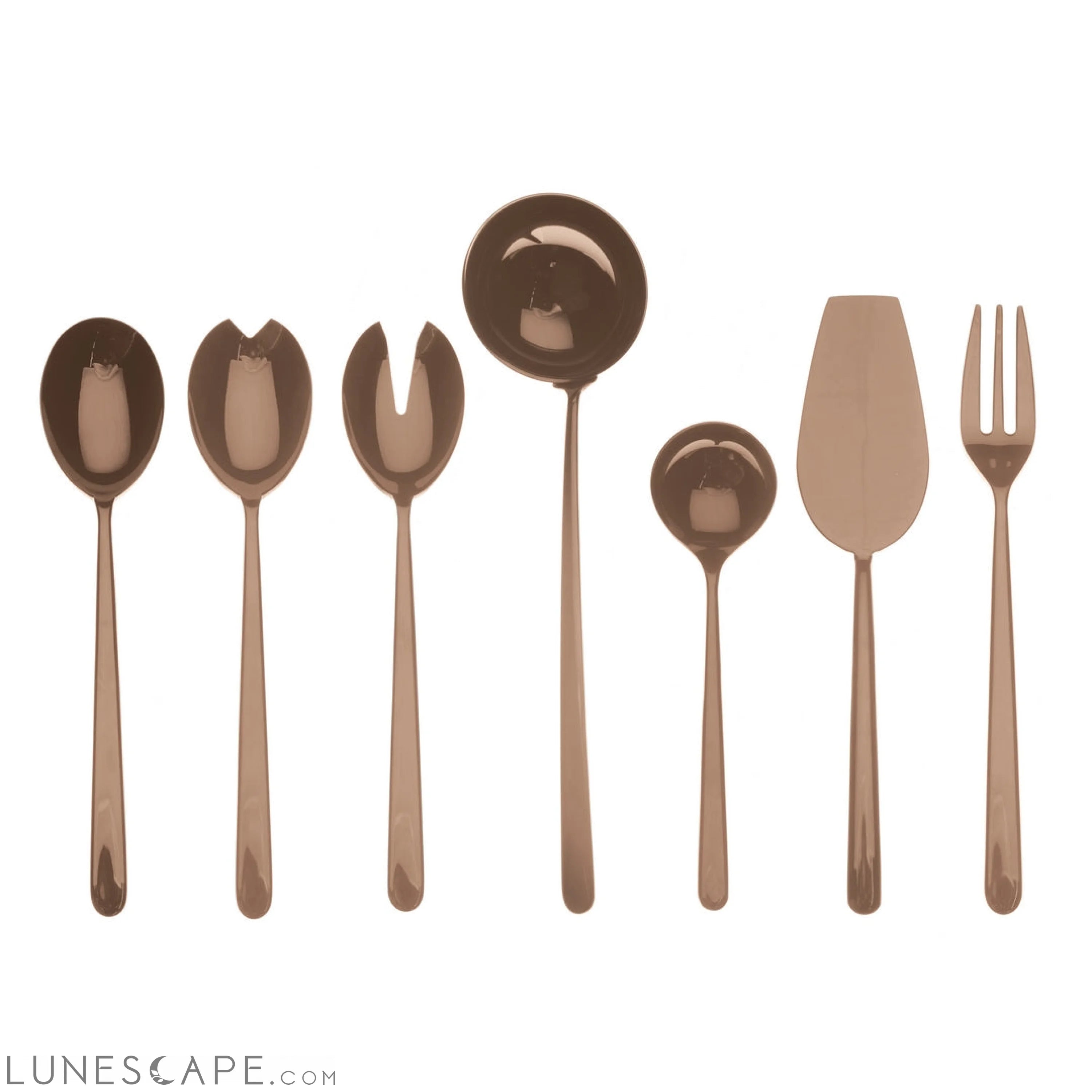 Full Serving Set 7pcs  LINEA BRONZO LUNESCAPE