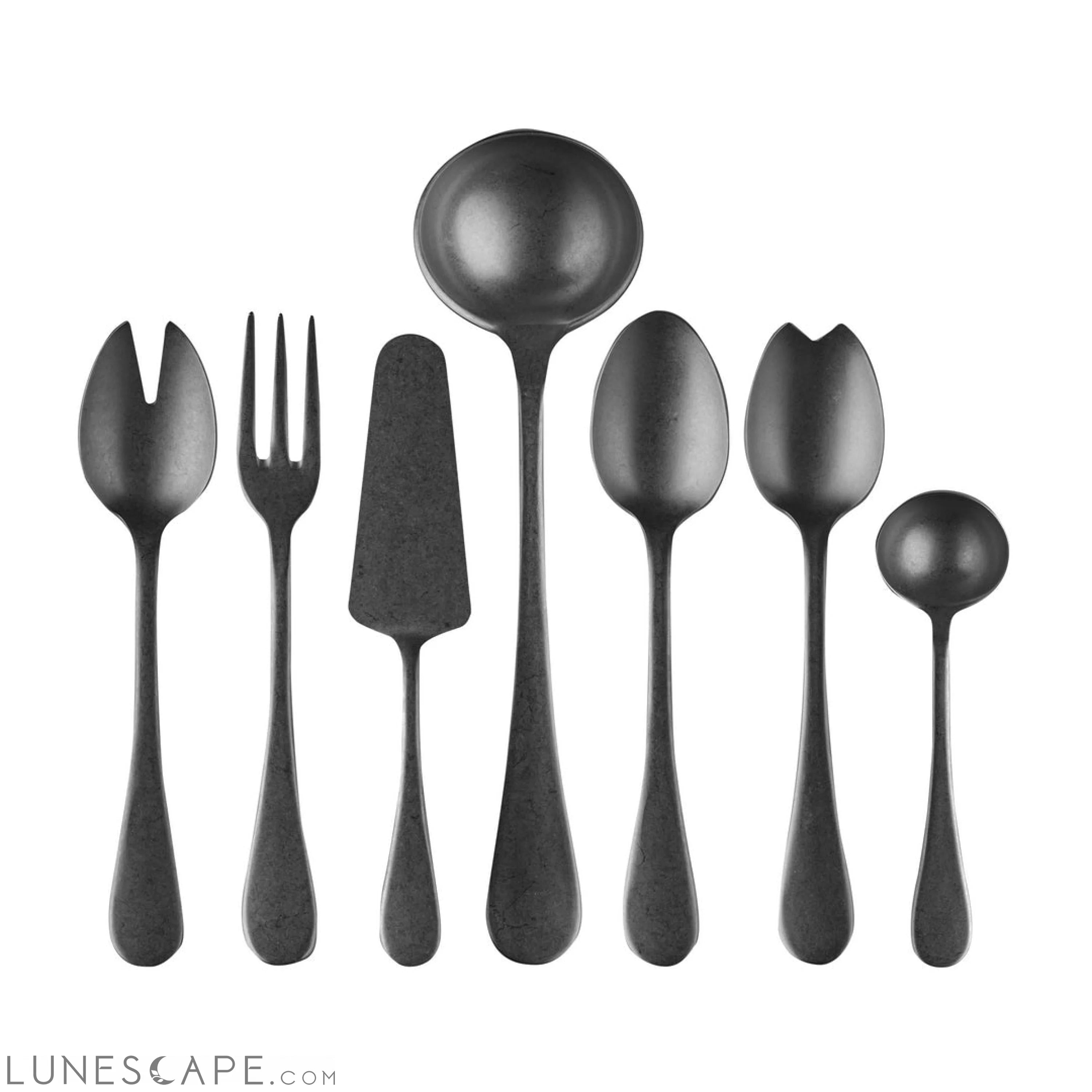 Full Serving Set 7pcs  VINTAGE ORO NERO LUNESCAPE