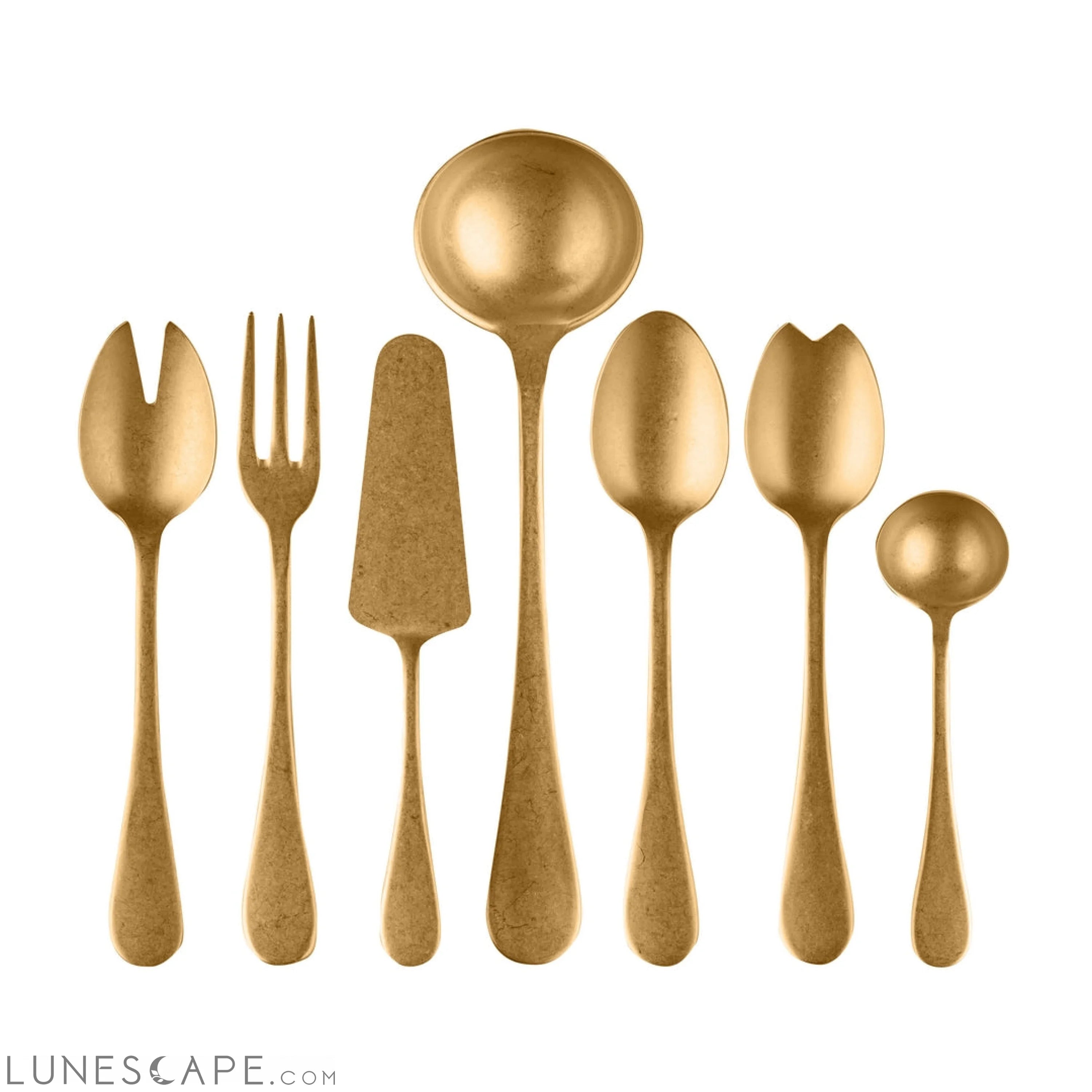 Full Serving Set 7pcs  VINTAGE ORO LUNESCAPE