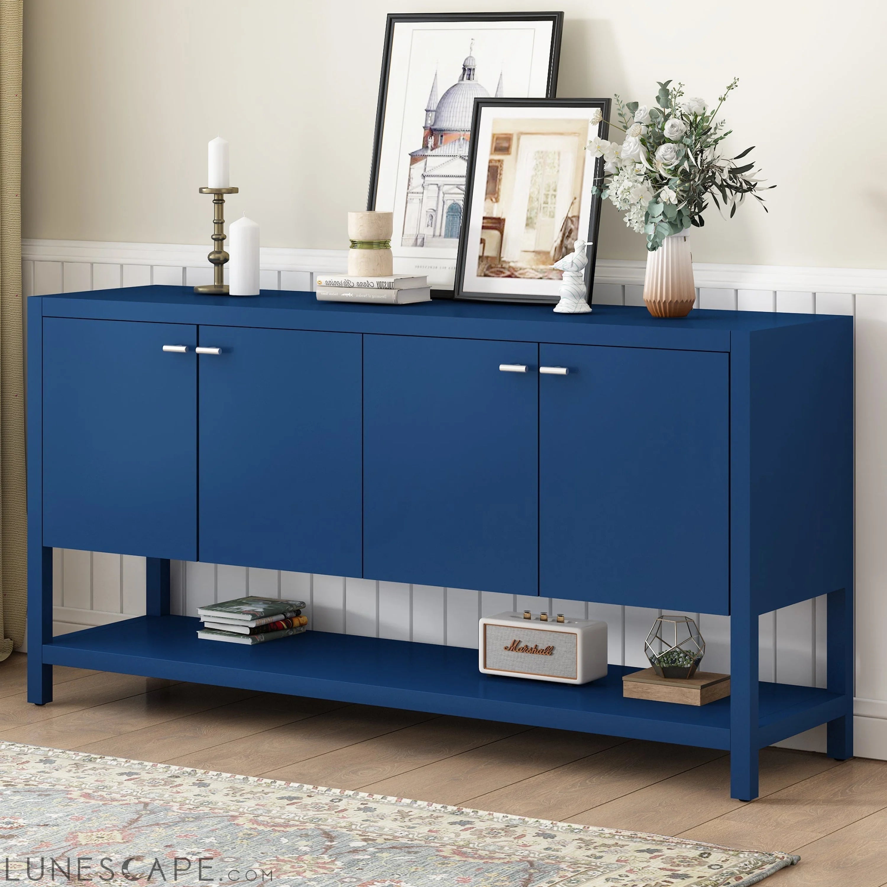 Functional Entryway Console Table with Ample Storage,Suitable for LUNESCAPE