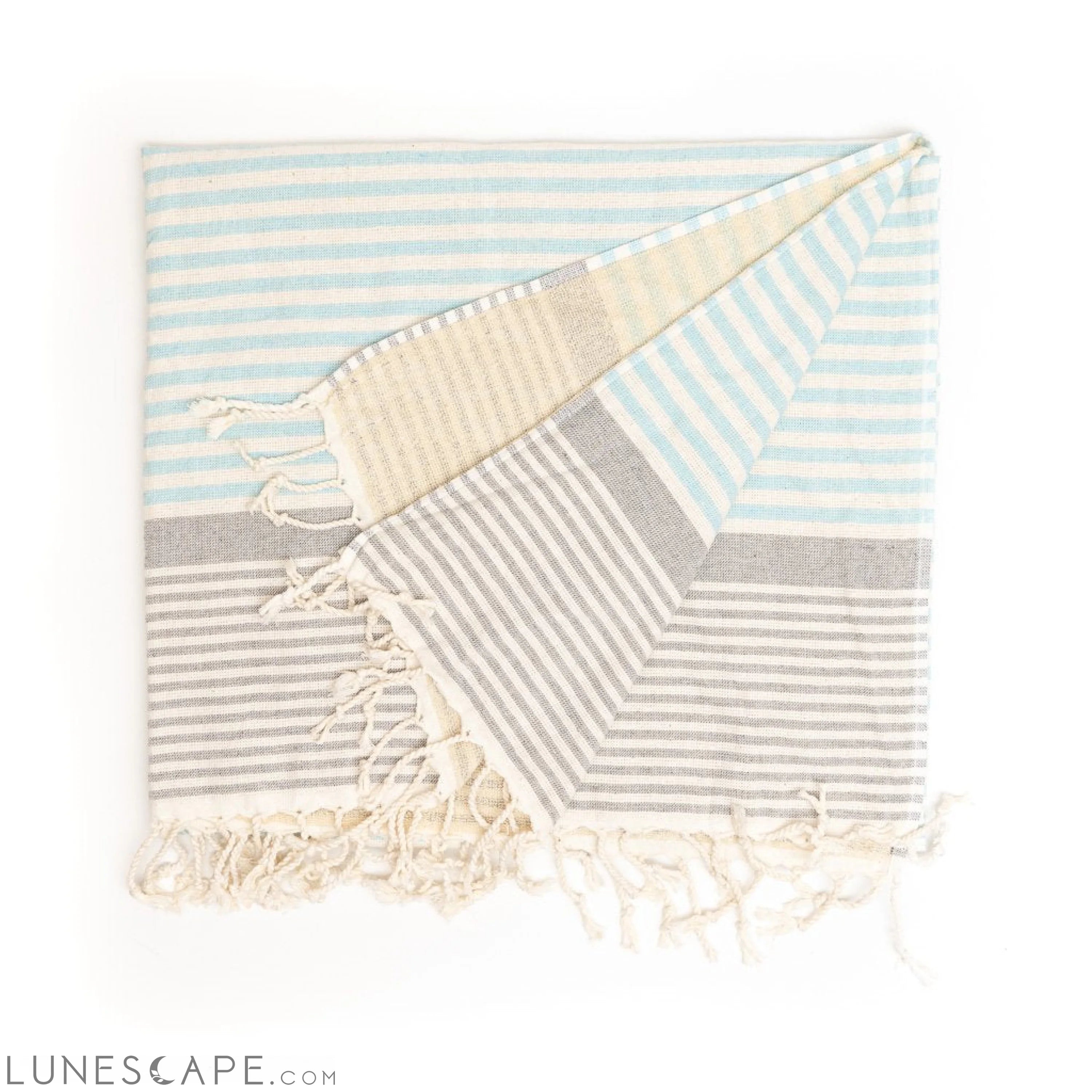 Gallipoli Peshtemal Pure Cotton Beach Towel LUNESCAPE