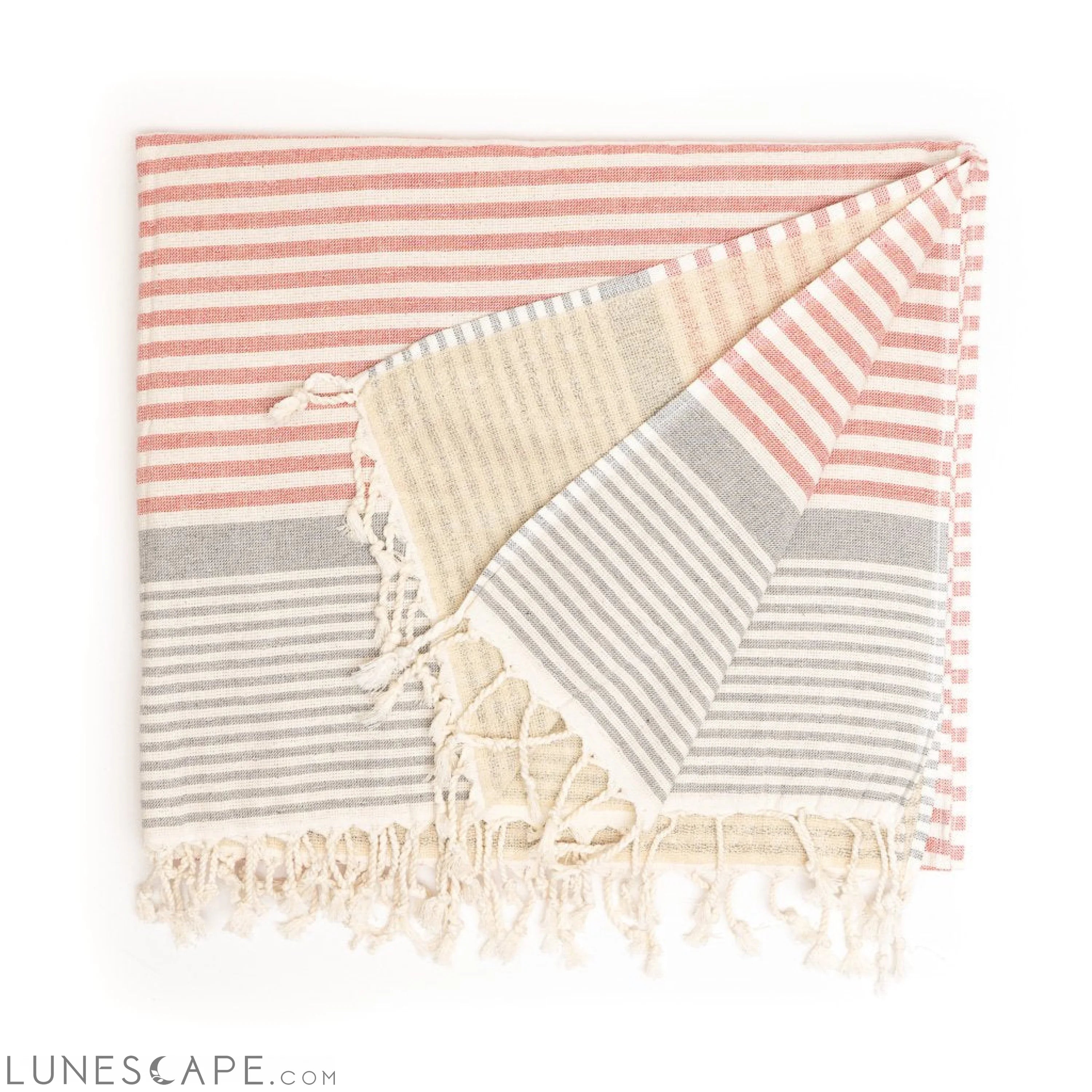 Gallipoli Peshtemal Pure Cotton Beach Towel LUNESCAPE