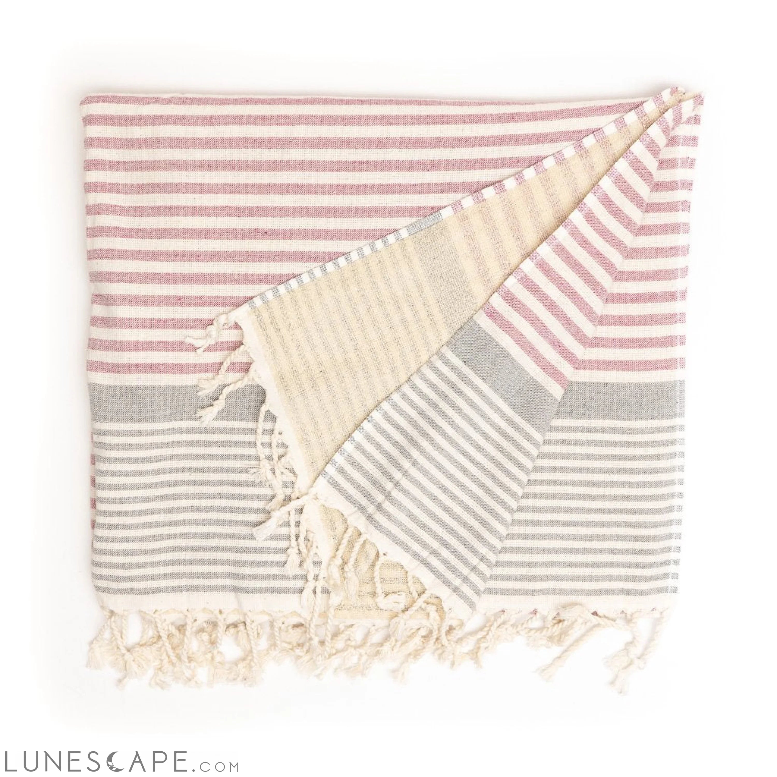 Gallipoli Peshtemal Pure Cotton Beach Towel LUNESCAPE