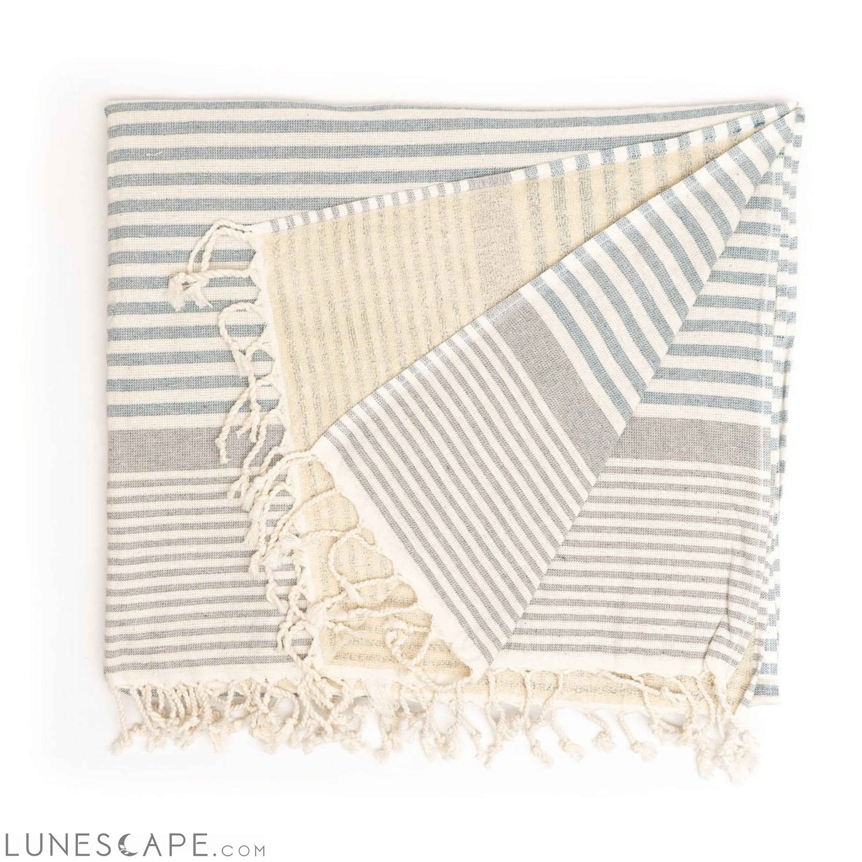 Gallipoli Peshtemal Pure Cotton Beach Towel LUNESCAPE