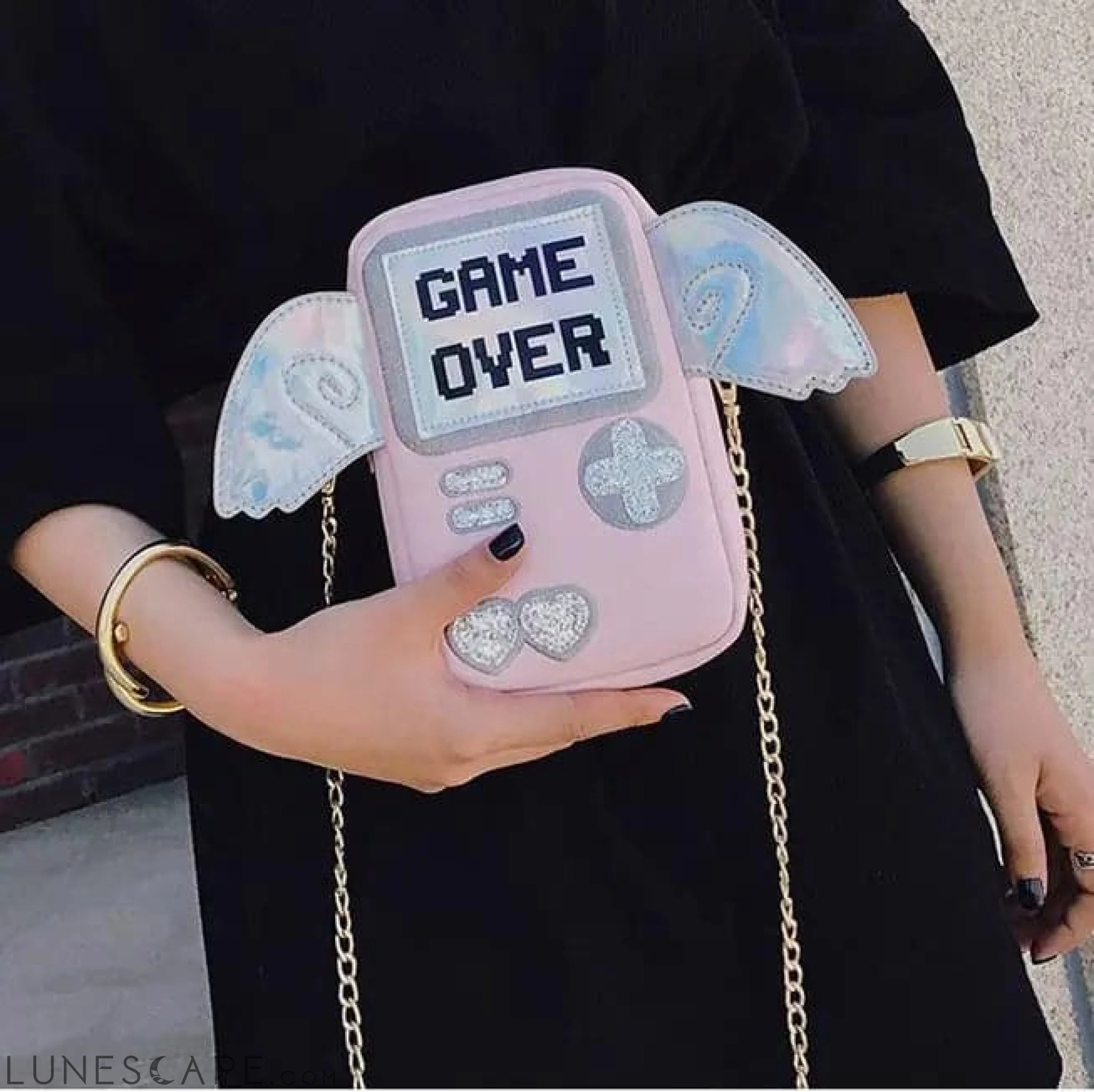 Game Over Novelty Mini Crossbody Bag LUNESCAPE