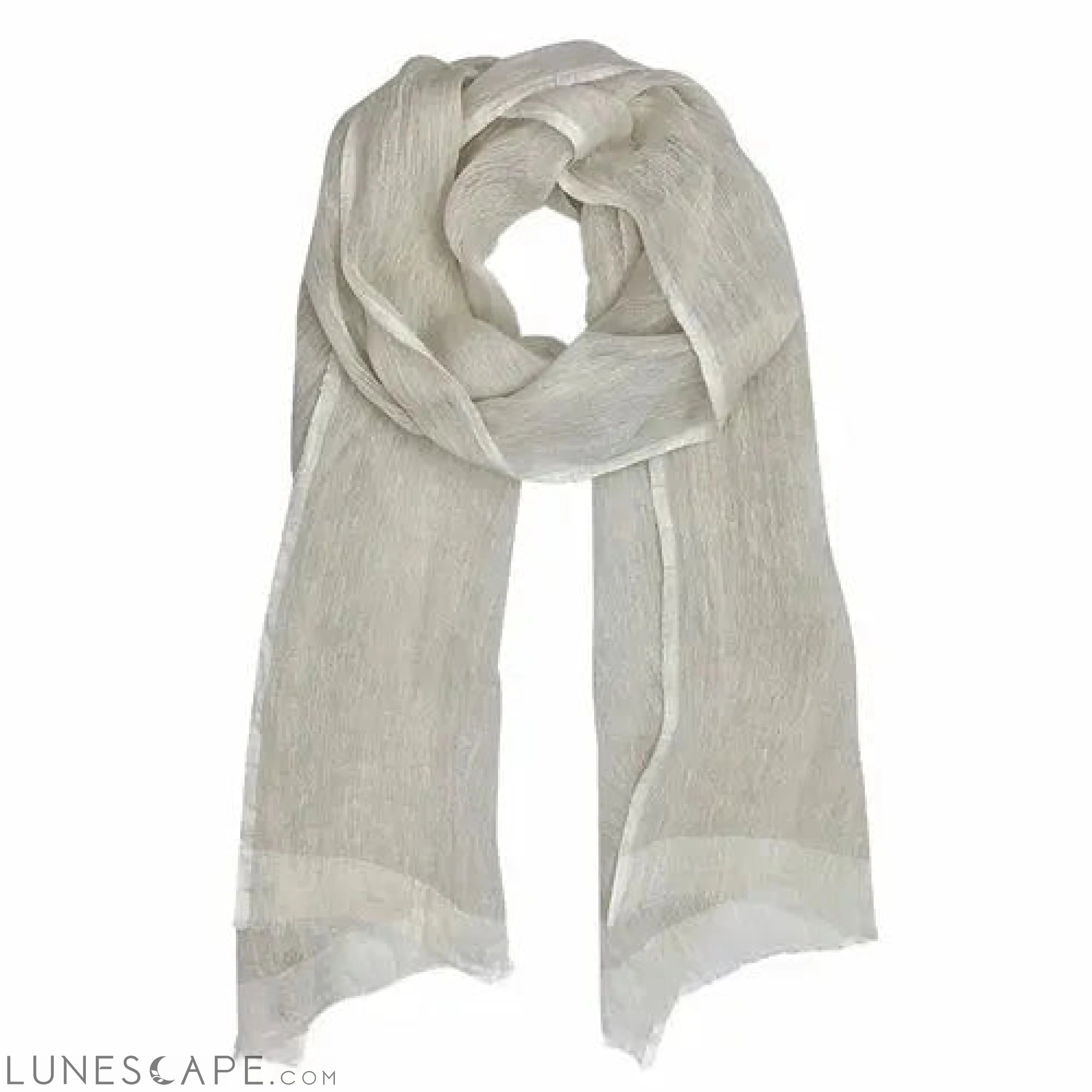 Gauze Linen Two Tone Scarf LUNESCAPE