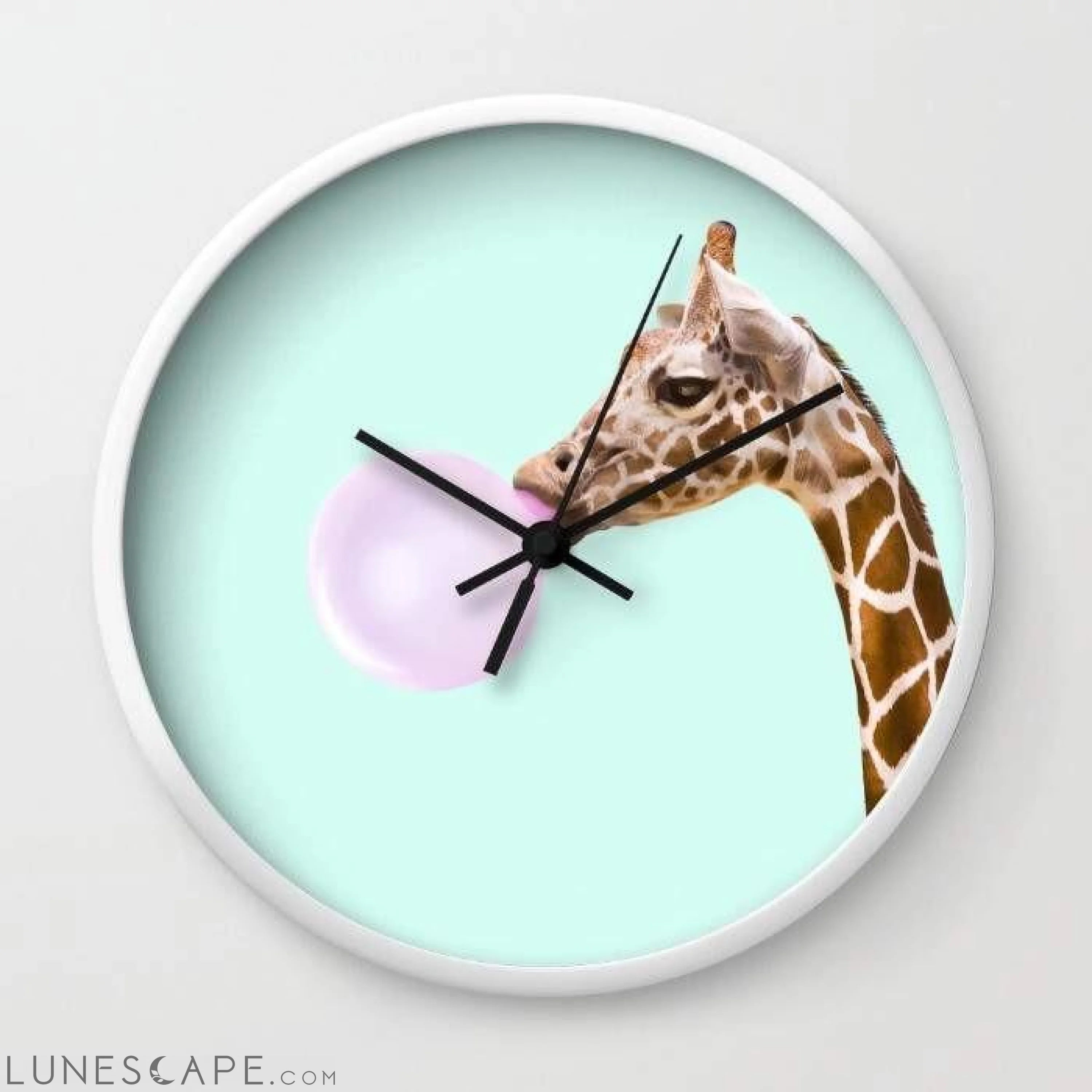GIRAFFE Wall Clock LUNESCAPE