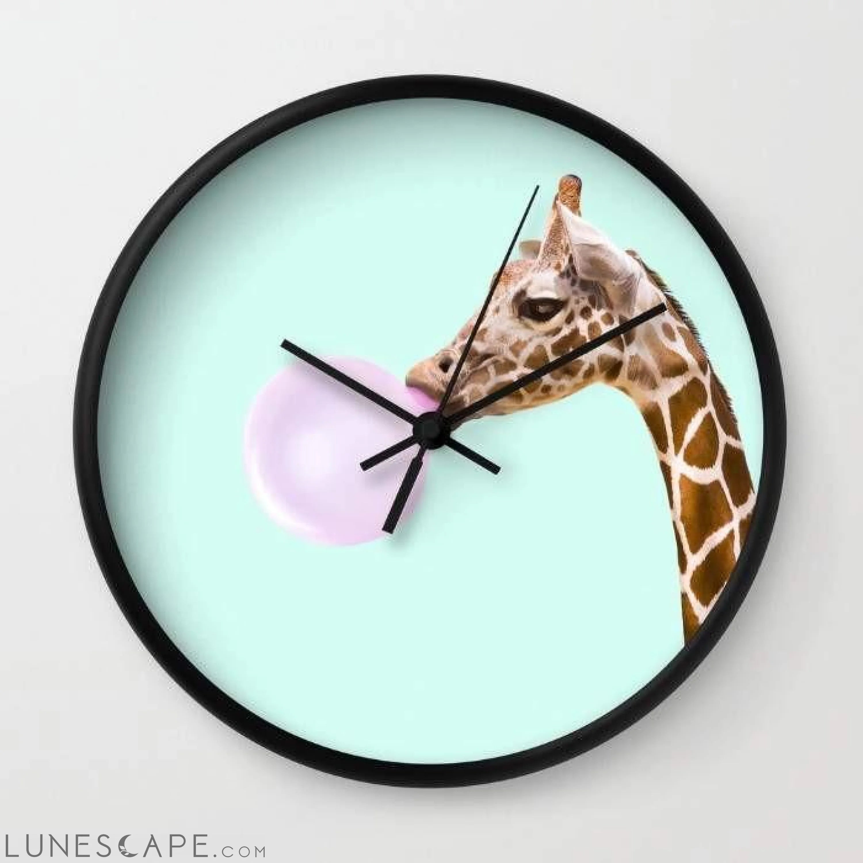 GIRAFFE Wall Clock LUNESCAPE