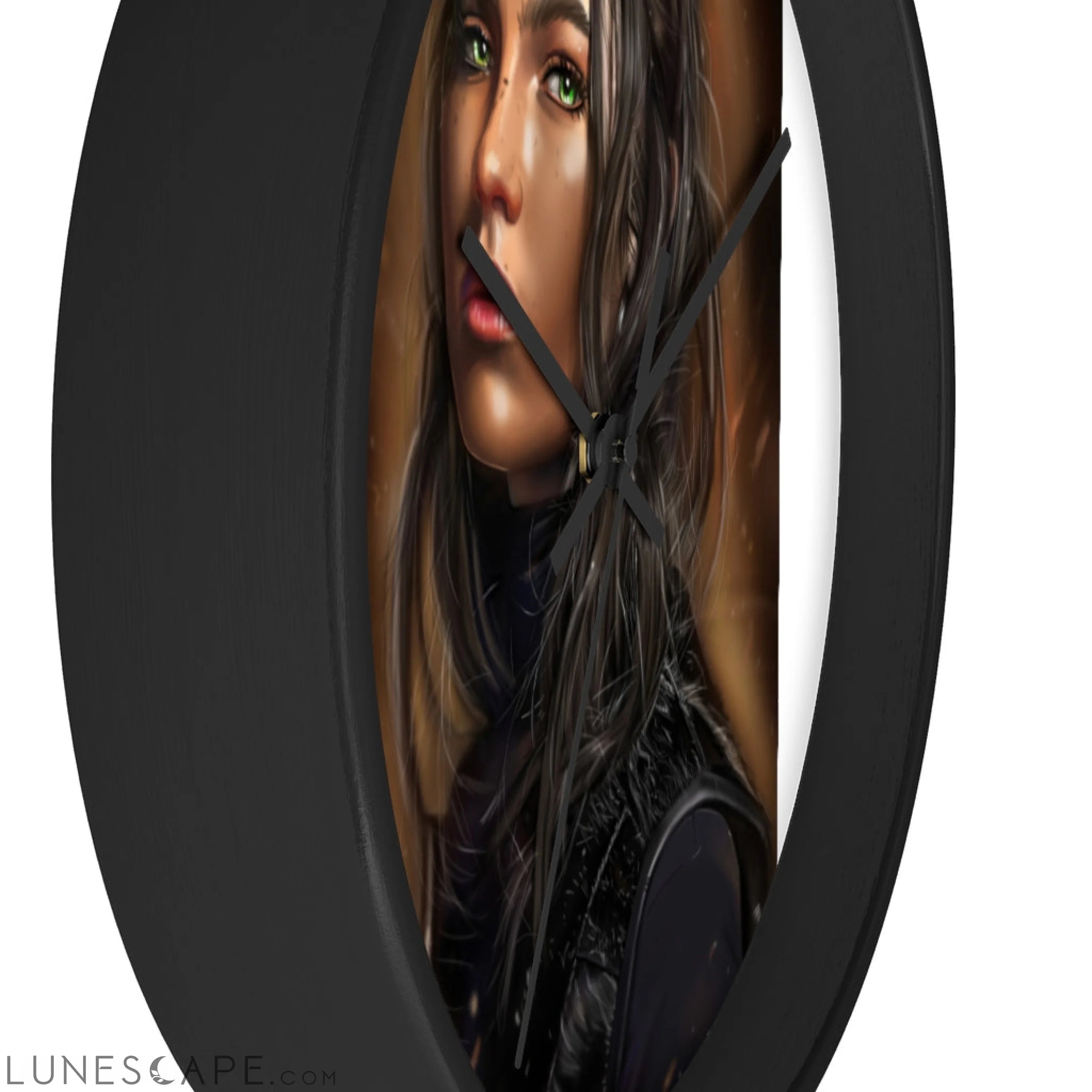 Girl Wall clock LUNESCAPE