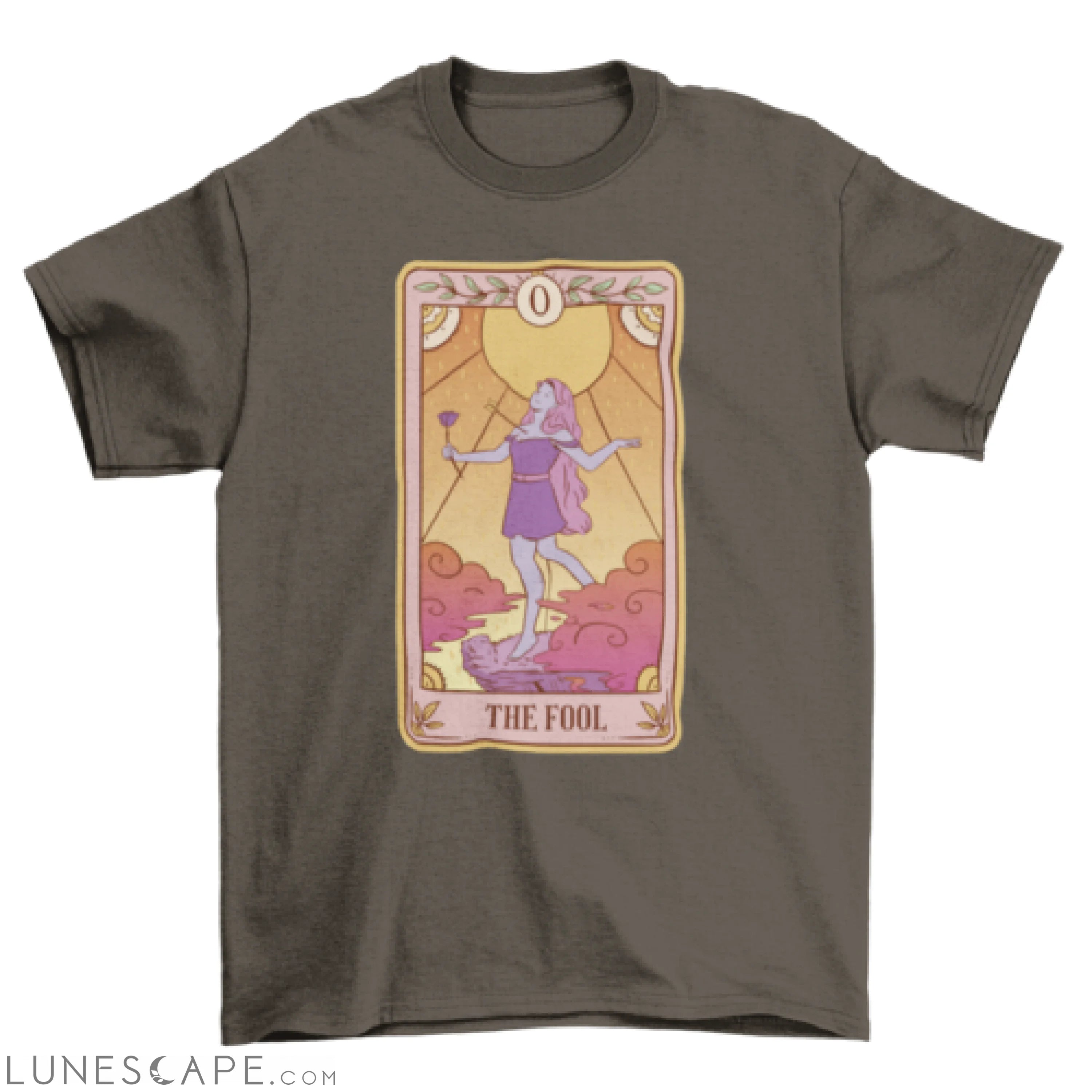 Girl with arrow to heart tarot card t-shirt LUNESCAPE