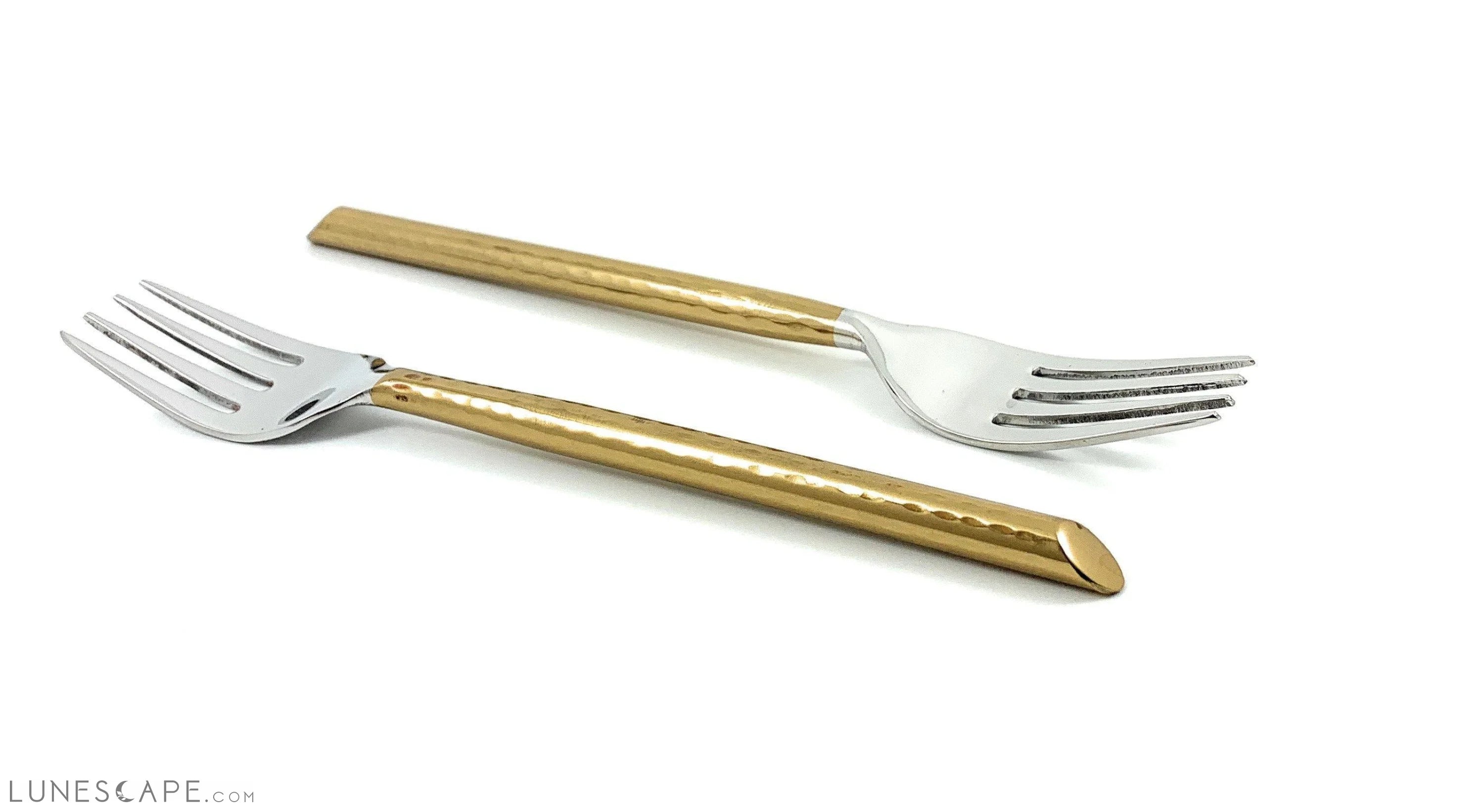 Gold Dinner Forks - 6 Piece Set LUNESCAPE