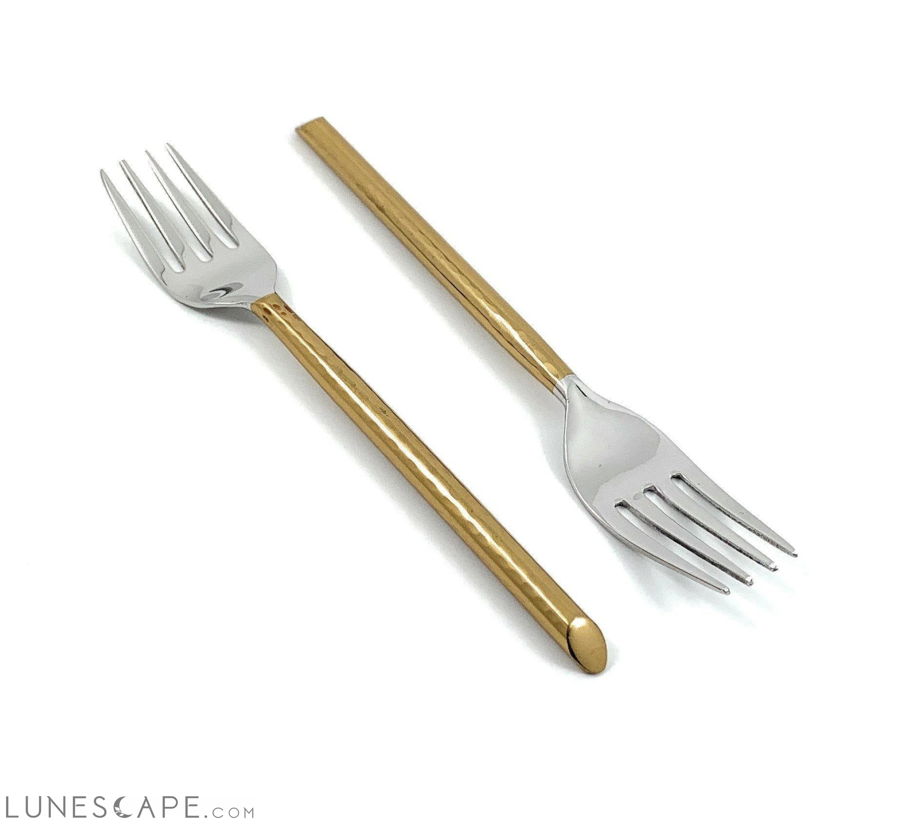 Gold Dinner Forks - 6 Piece Set LUNESCAPE