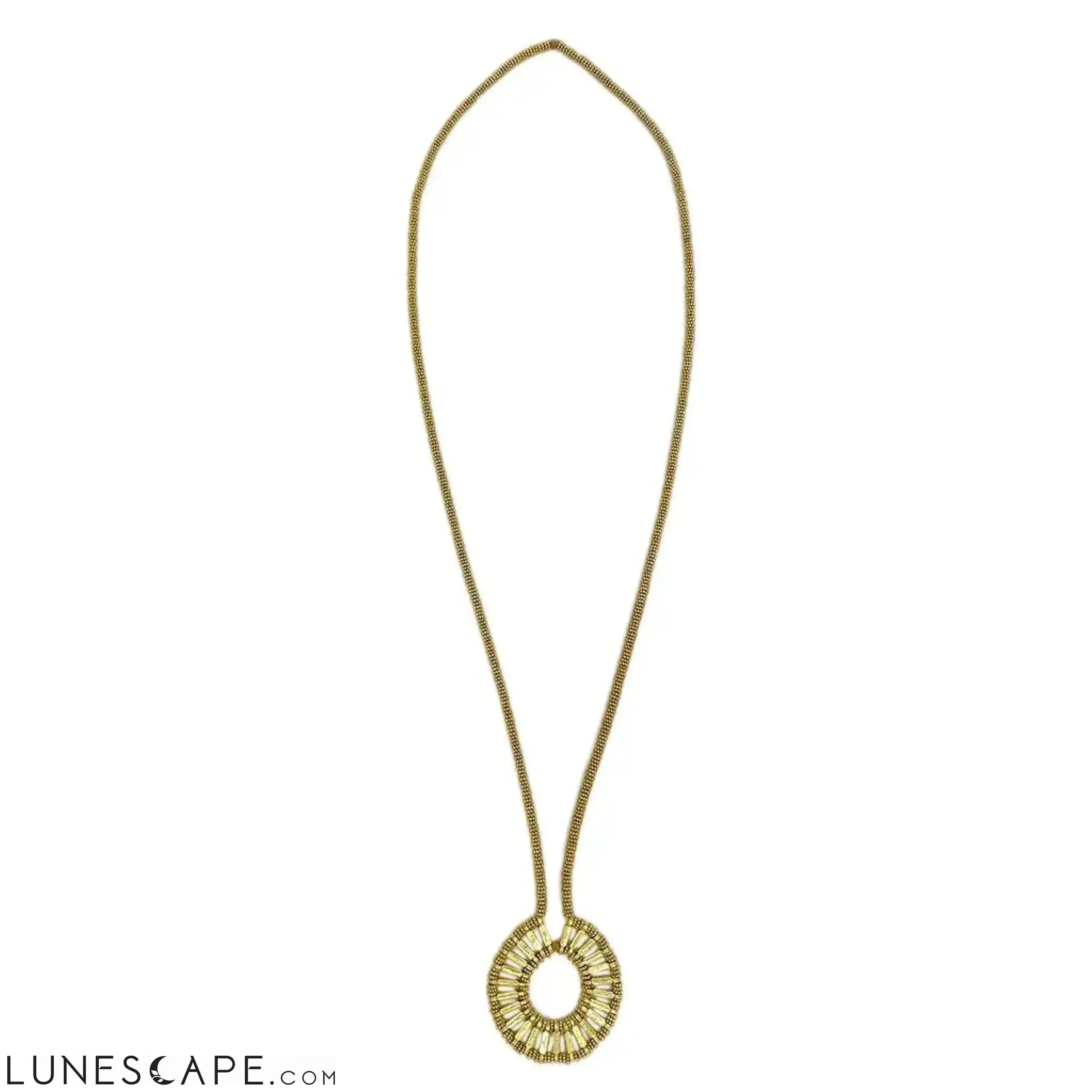 Golden Halo Necklace LUNESCAPE