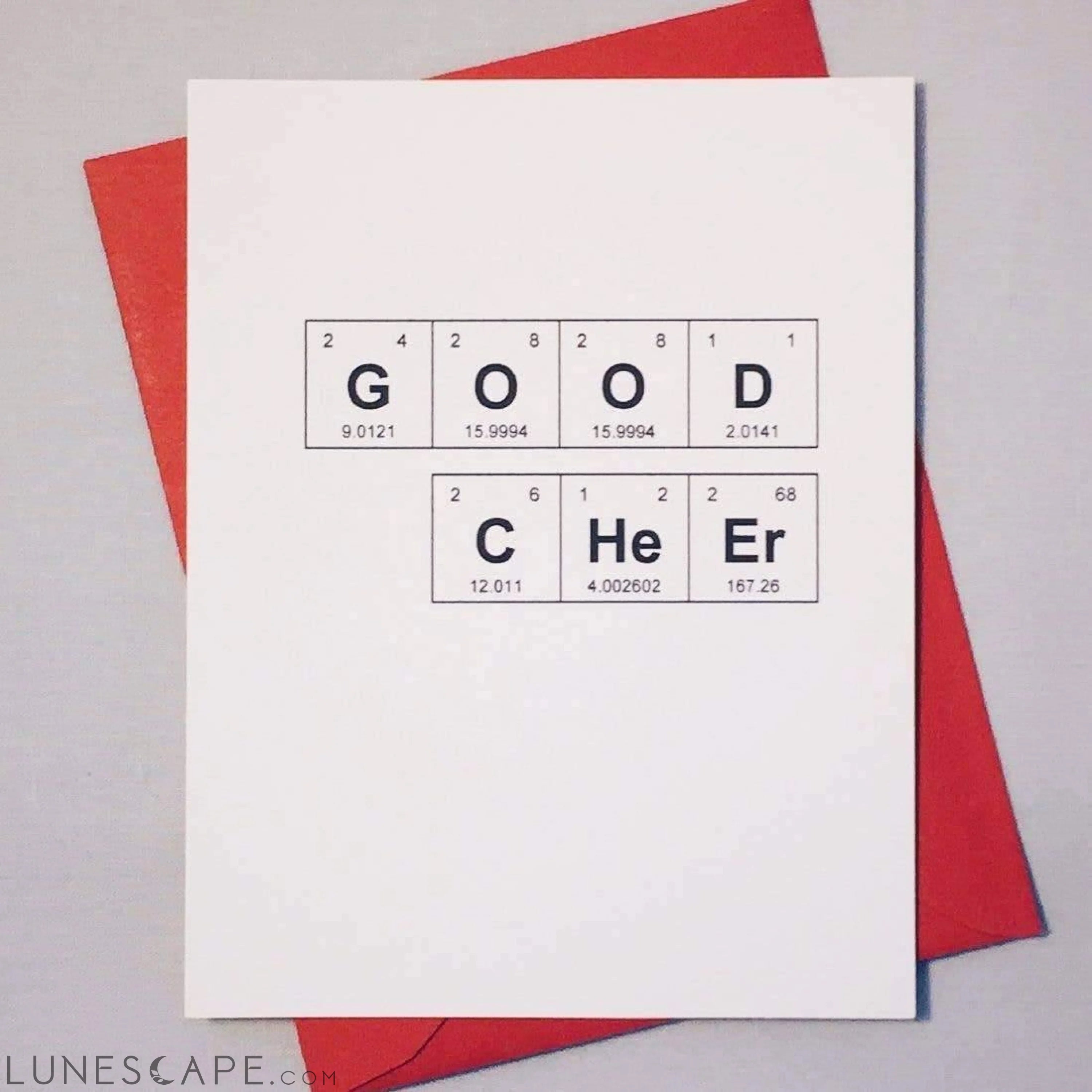 Good Cheer Sentimental Card LUNESCAPE