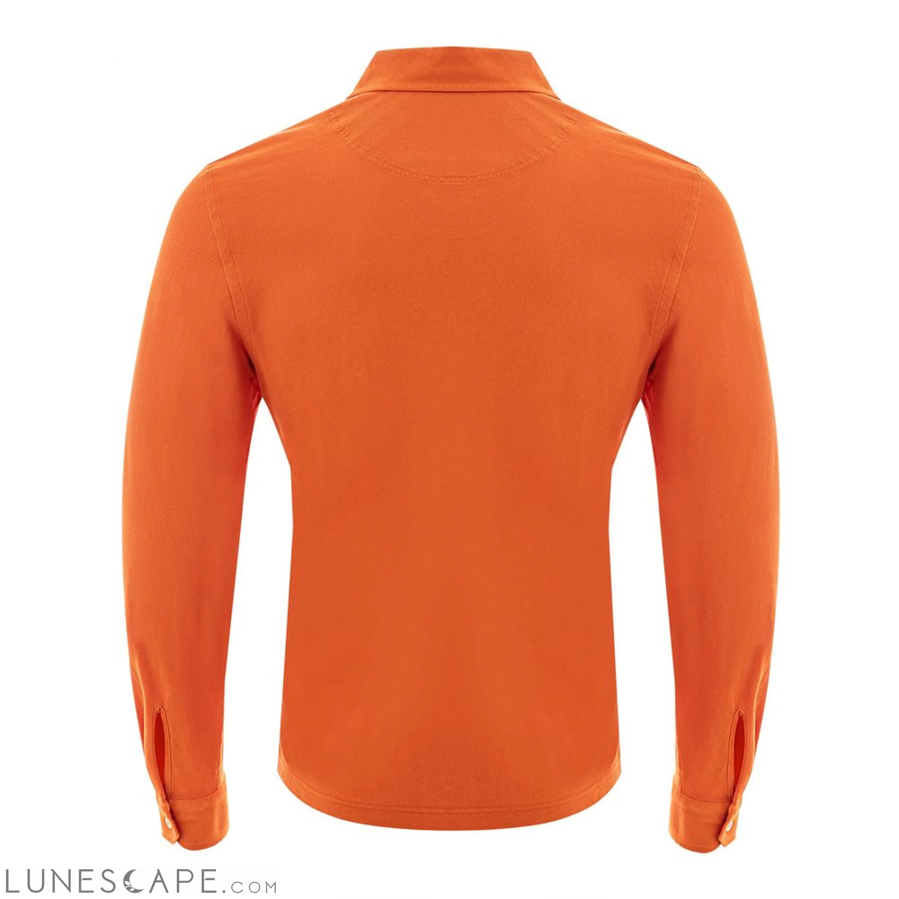 Gran Sasso Elegant Orange Cotton Polo for Men LUNESCAPE