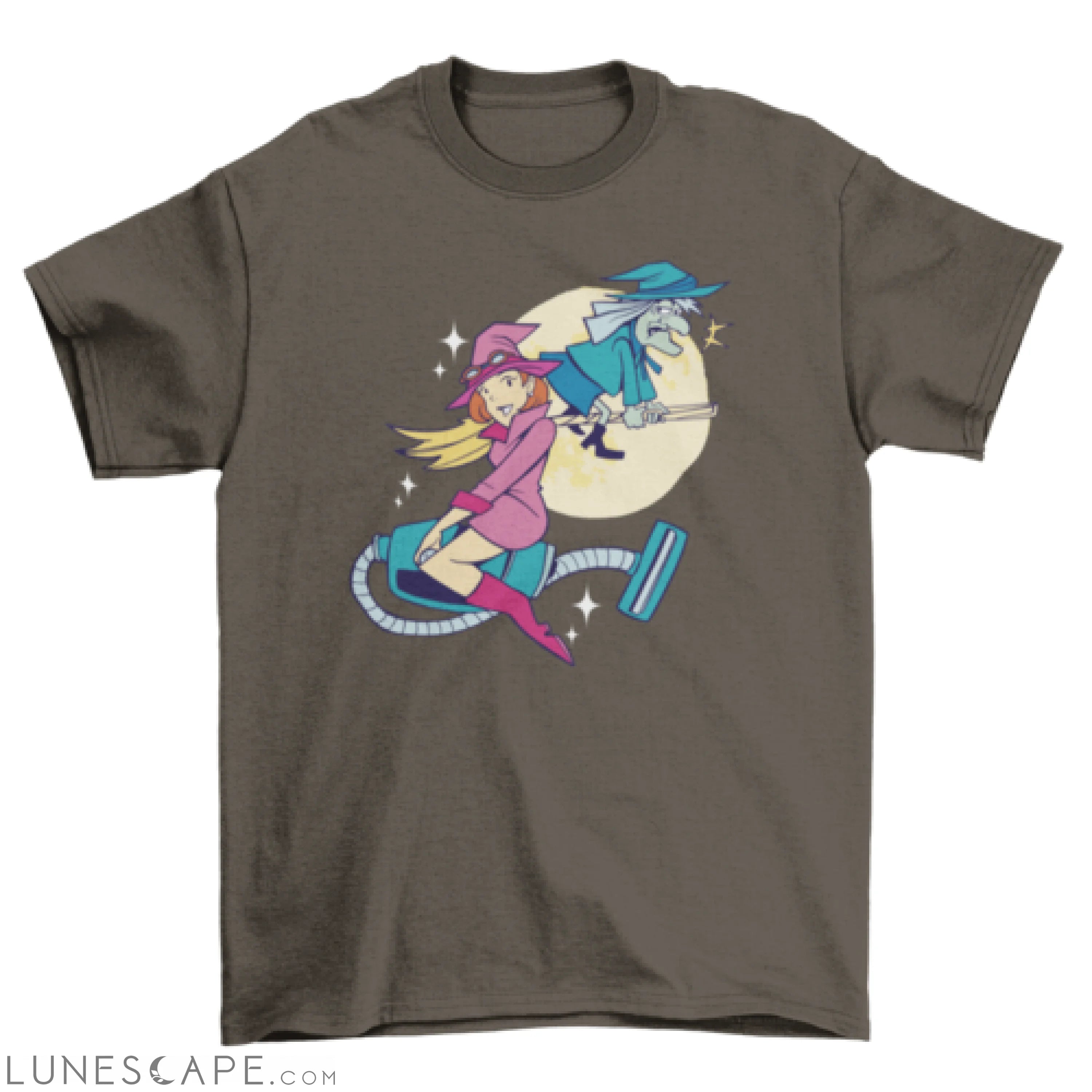 Grandma and granddaughter witches t-shirt LUNESCAPE
