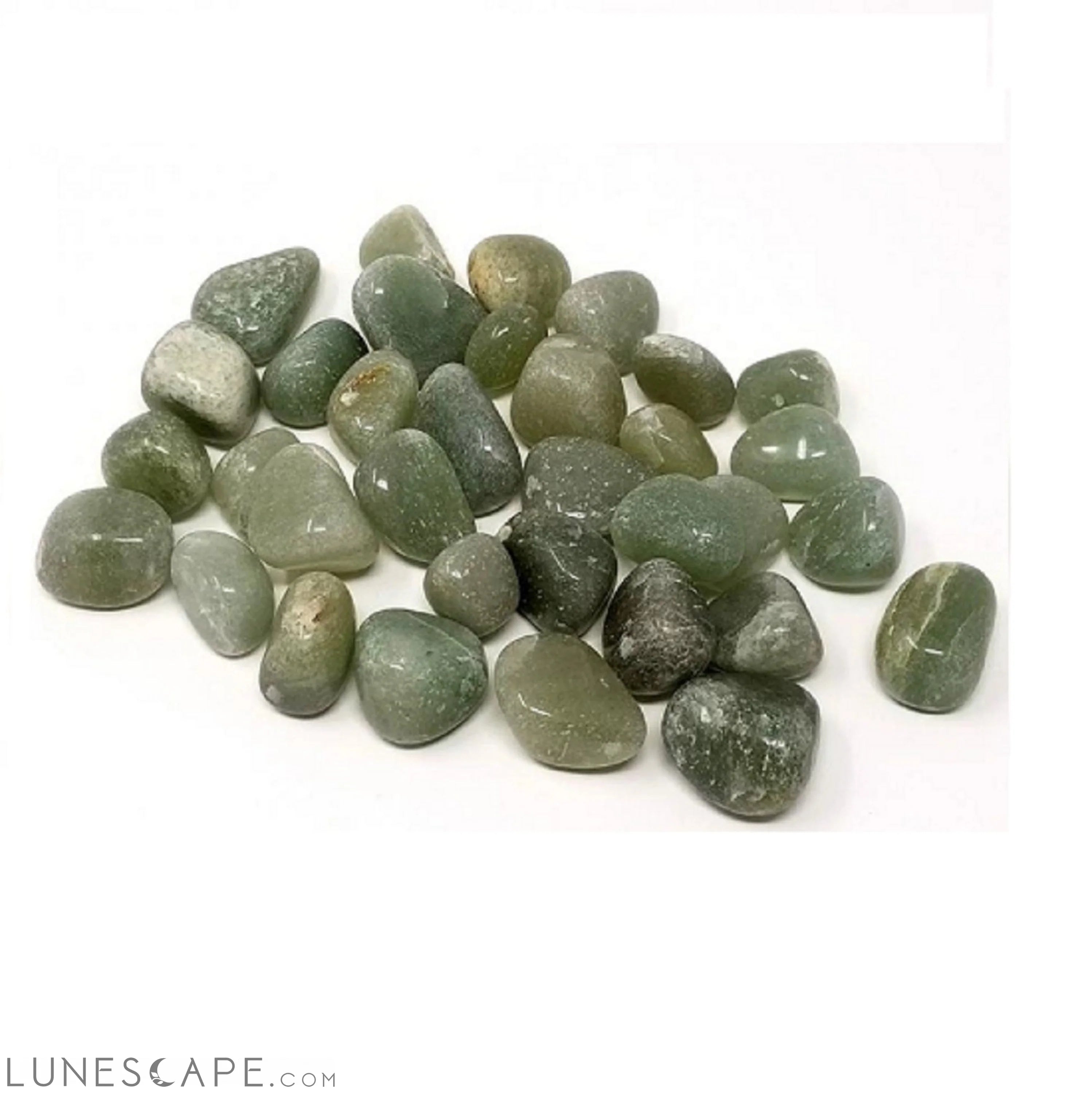 Green Aventurine Tumbled Genuine Polished Gemstone LUNESCAPE