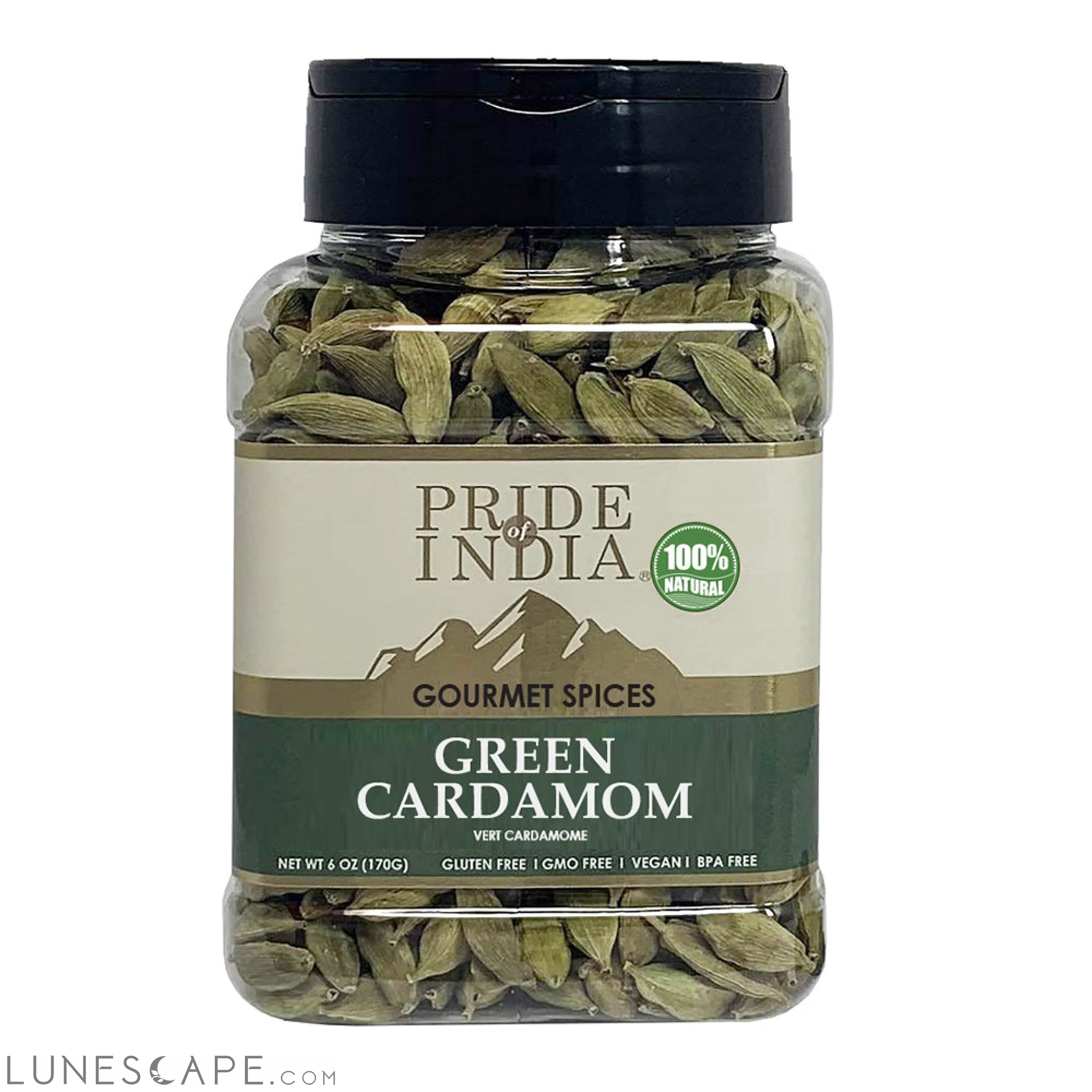 Green Cardamom Whole - 6 oz LUNESCAPE