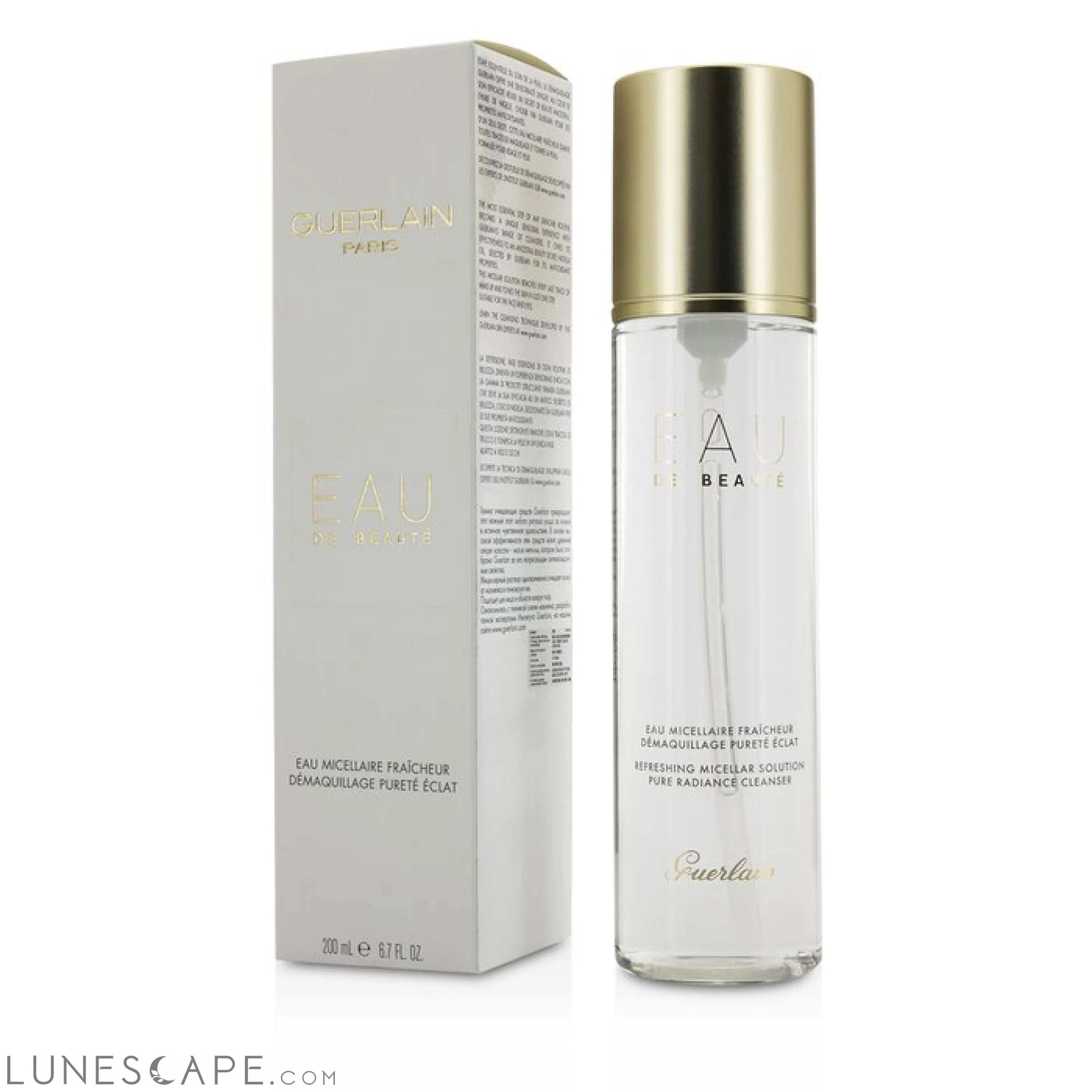 GUERLAIN - Pure Radiance Cleanser - Eau De Beaute Refreshing Micellar Solution LUNESCAPE