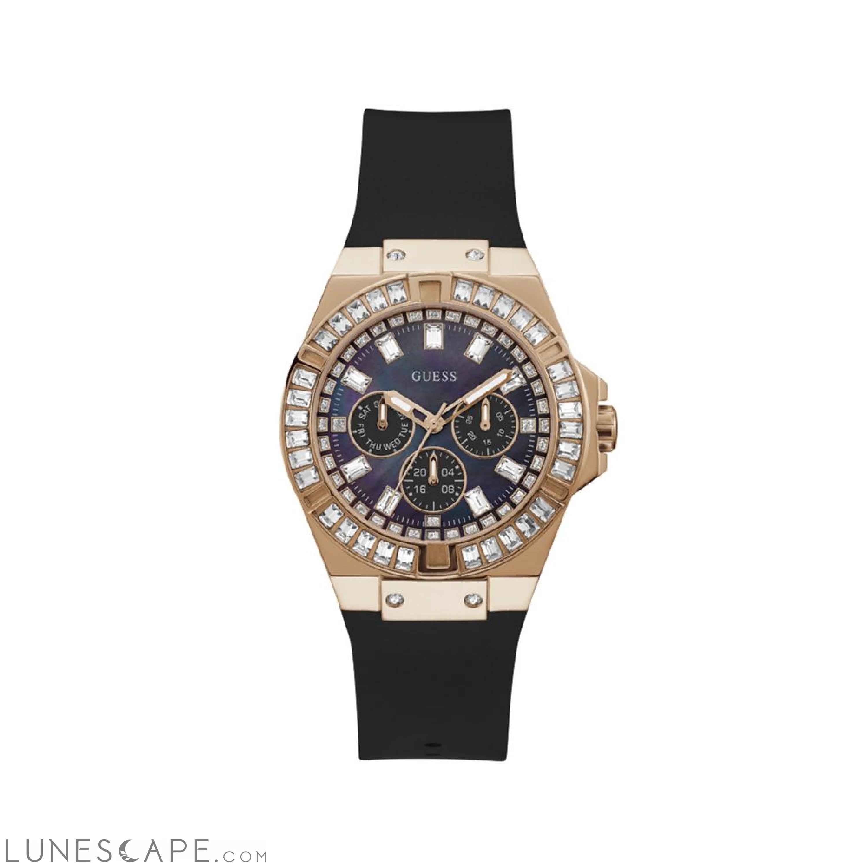 Guess Black Silicone Watch LUNESCAPE