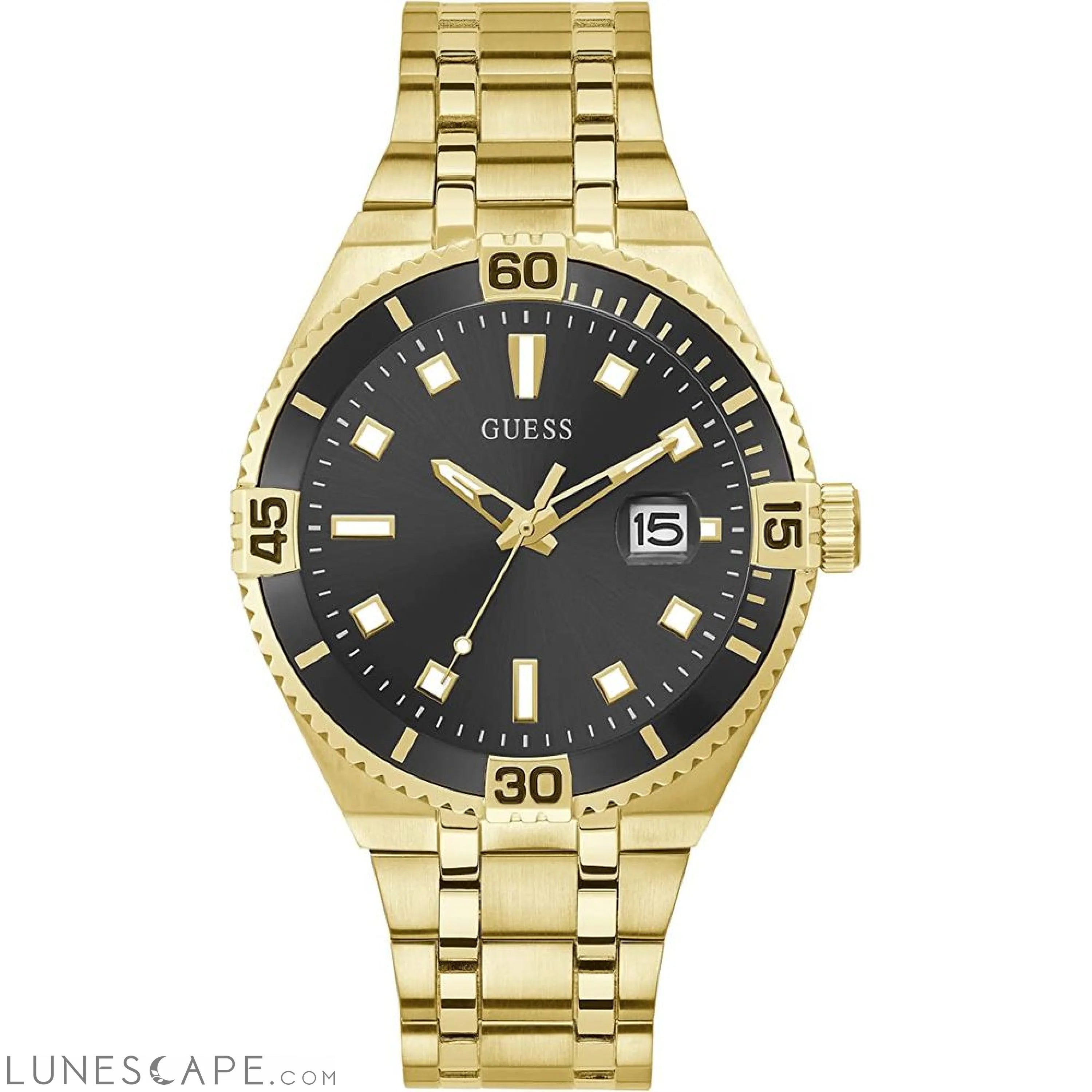 Guess Gold Stainless Steel Watch LUNESCAPE