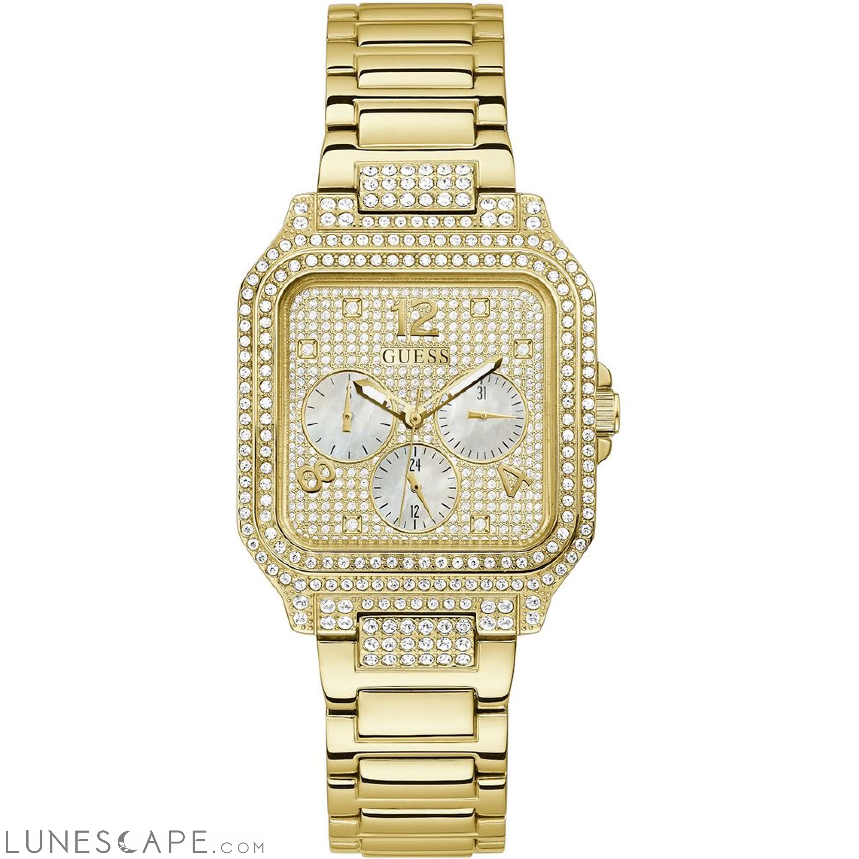 Guess Gold Stainless Steel Watch LUNESCAPE