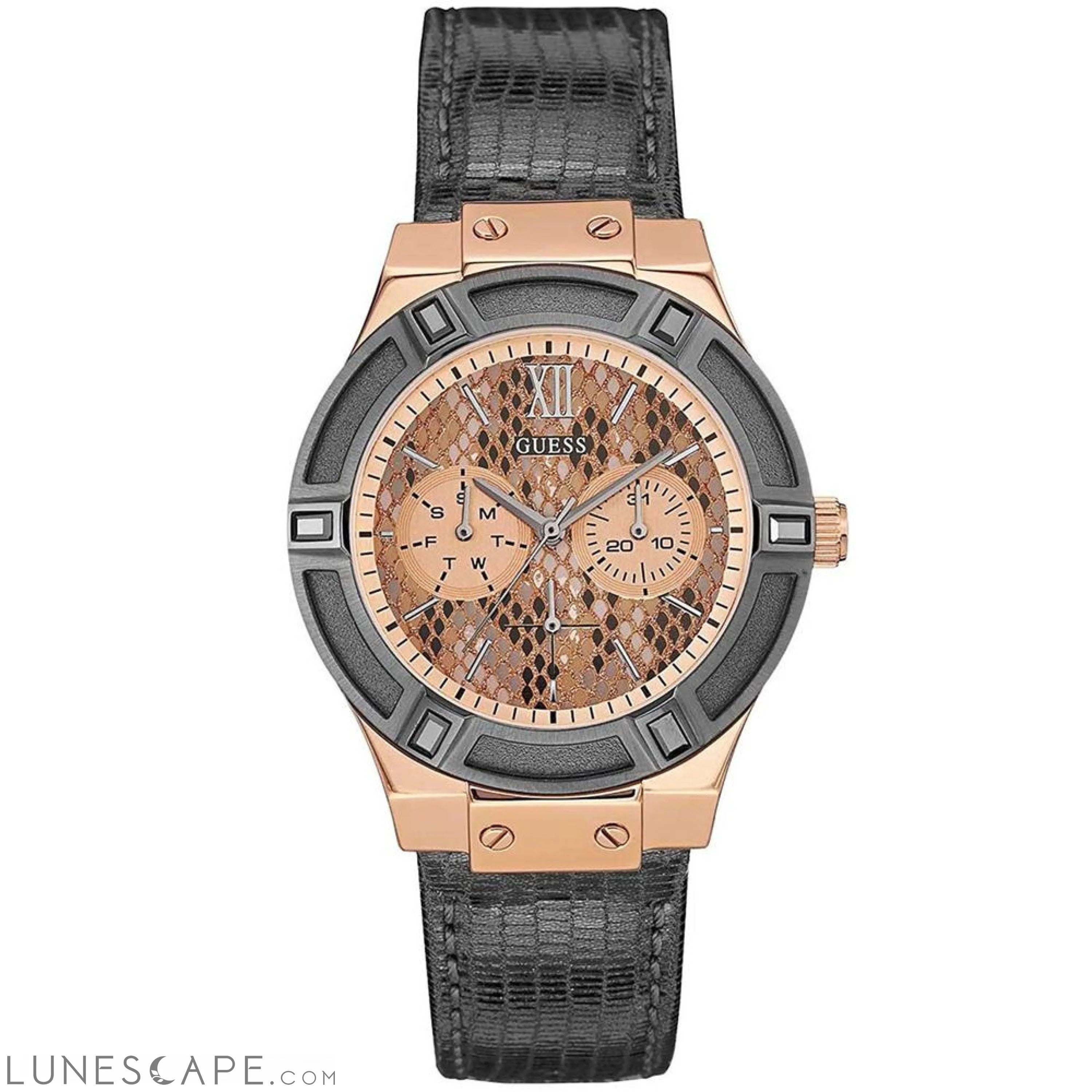 Guess Gray Leather Watch Watches - Women