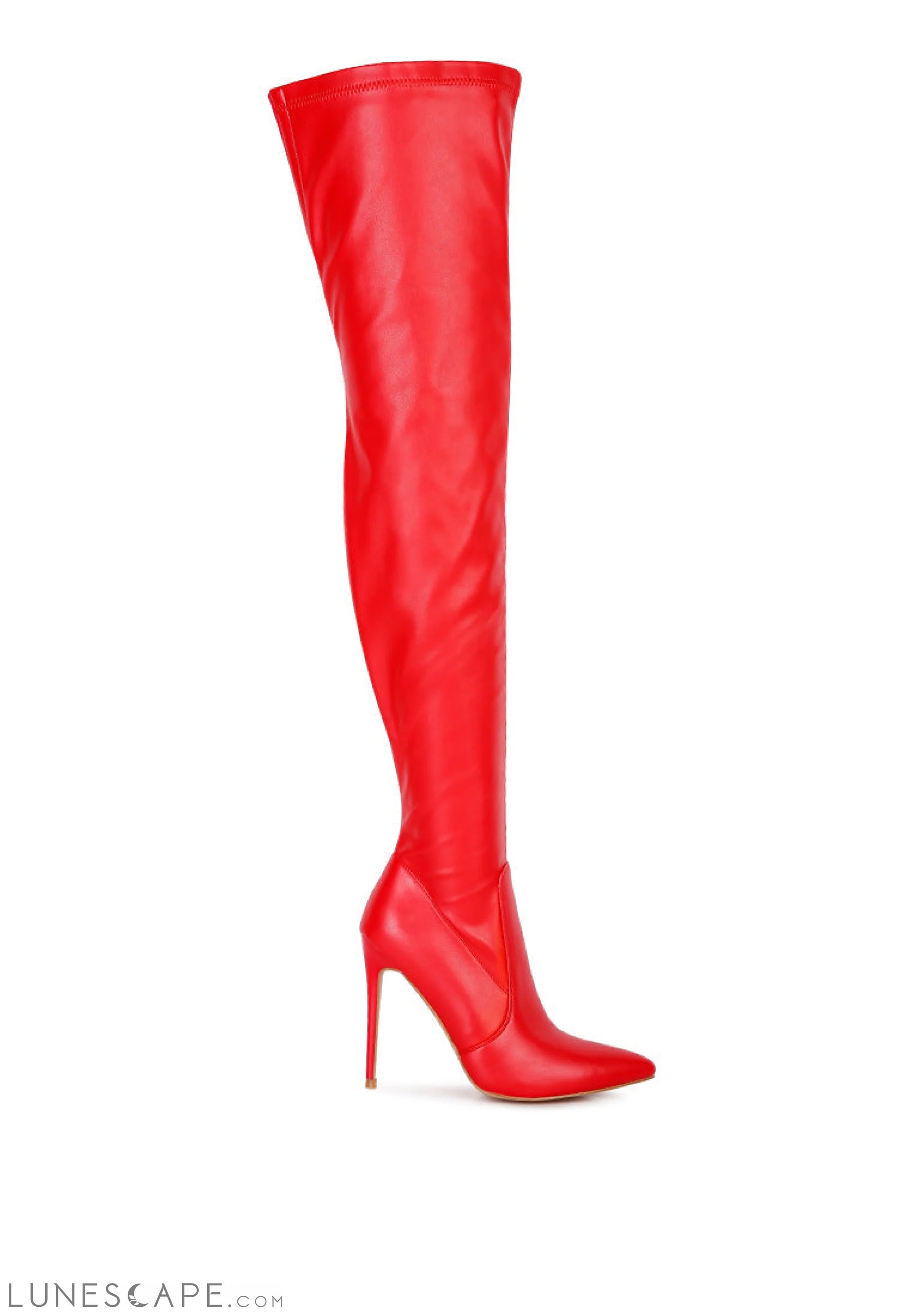 Gush Over Knee Heeled Boots LUNESCAPE