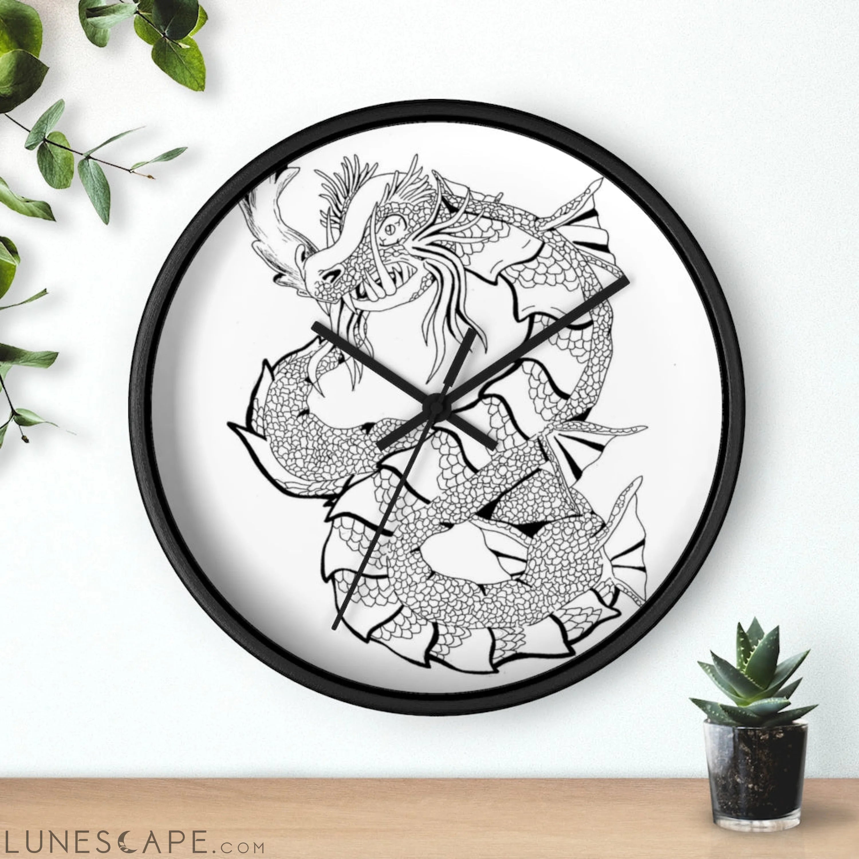 Gydraxis Wall clock LUNESCAPE