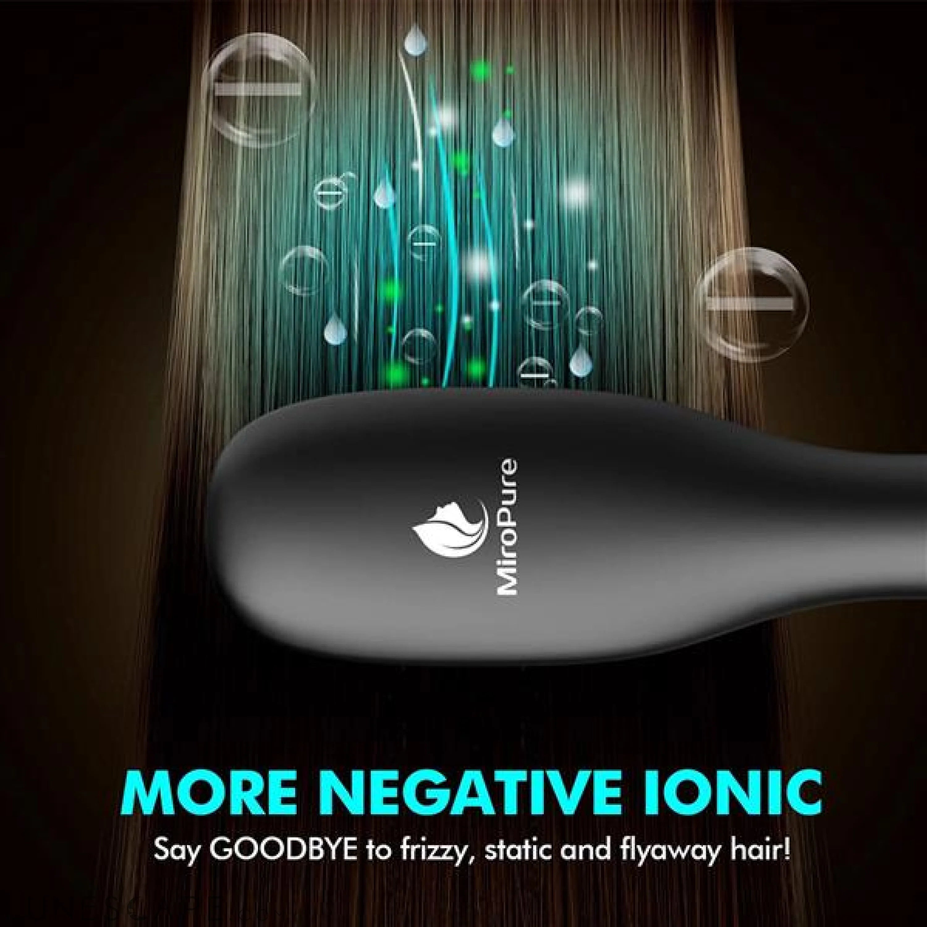 Hair Straightener Brush with Ionic Generator30s Fast Even Heating LUNESCAPE