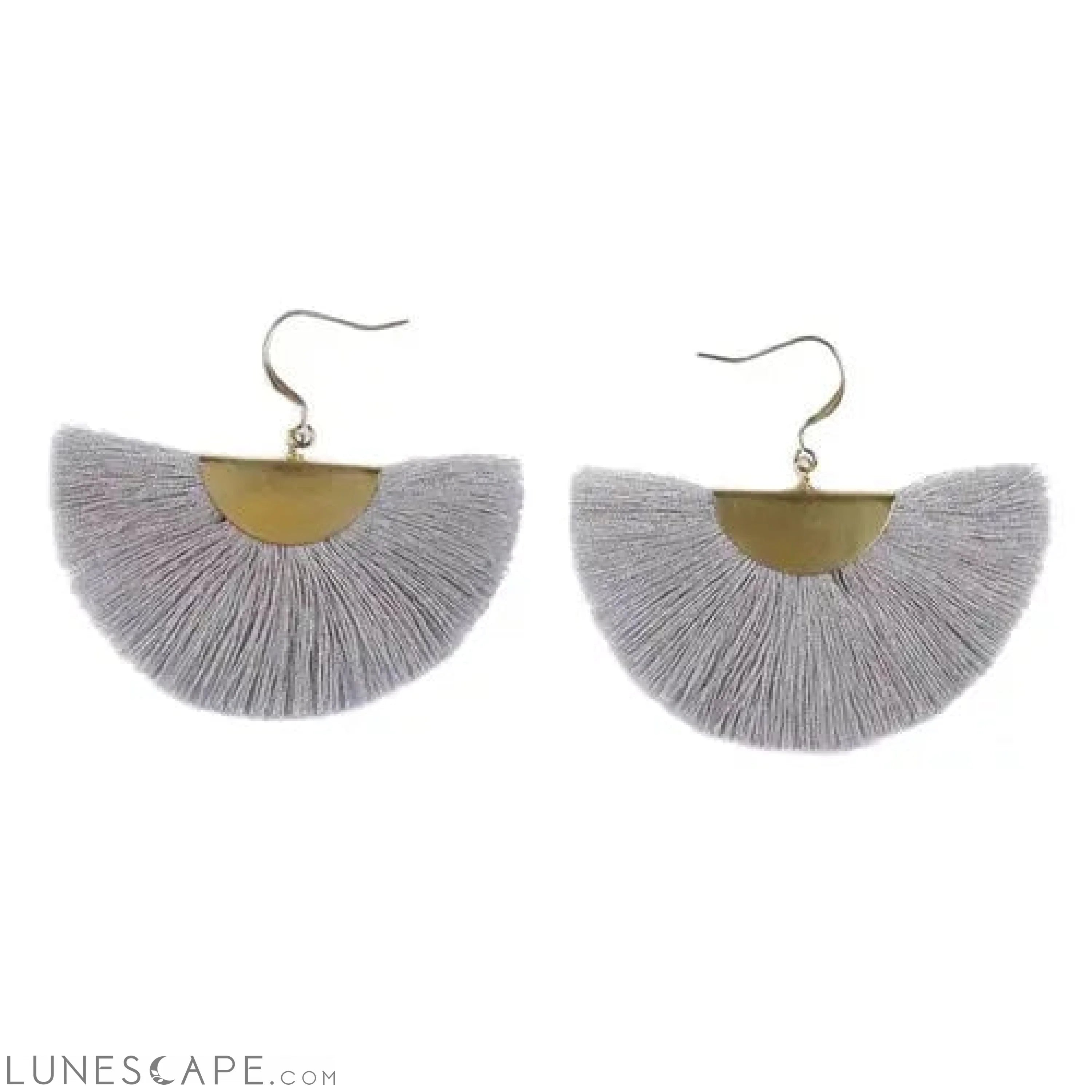 Half Moon Fan Earrings LUNESCAPE