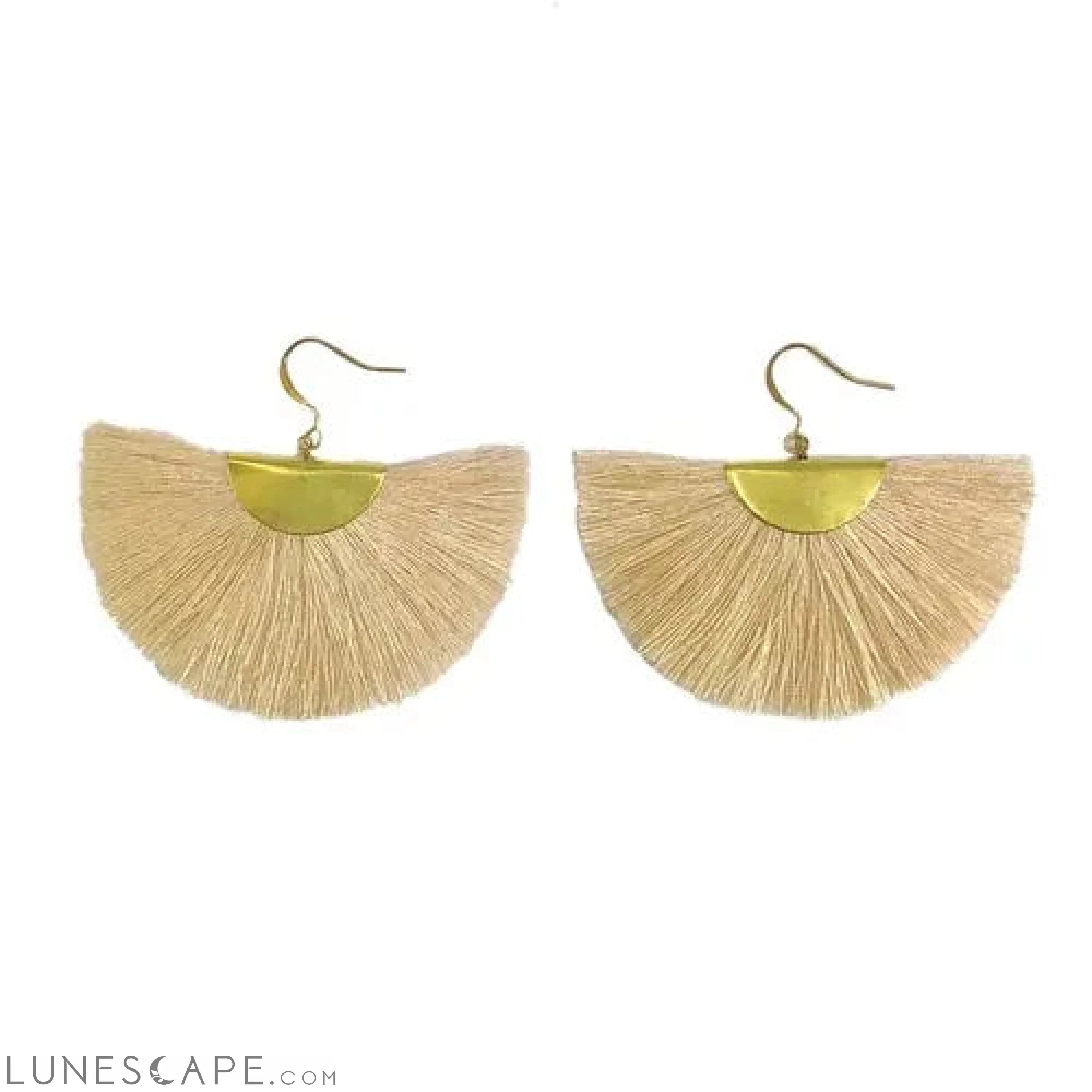 Half Moon Fan Earrings LUNESCAPE