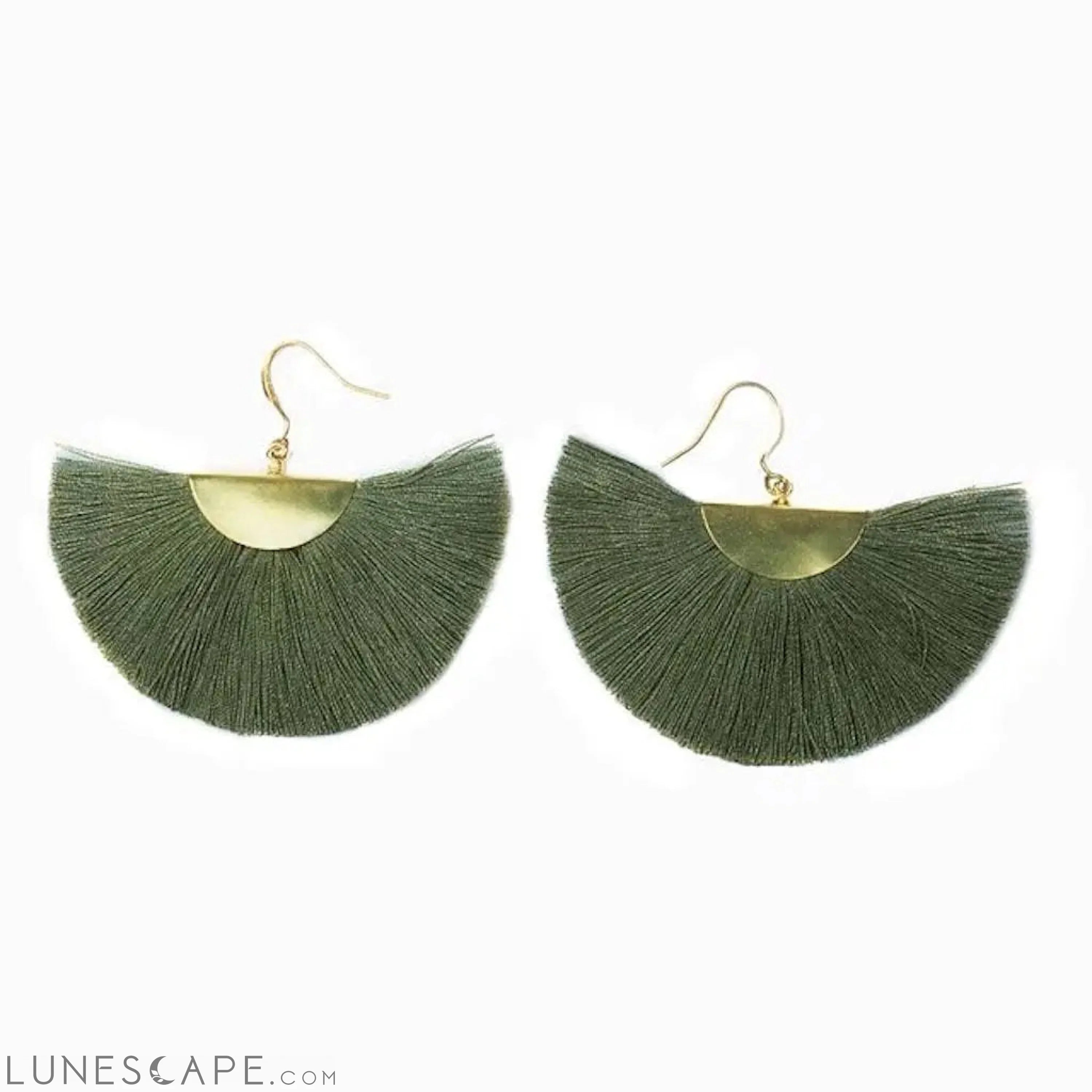 Half Moon Fan Earrings LUNESCAPE