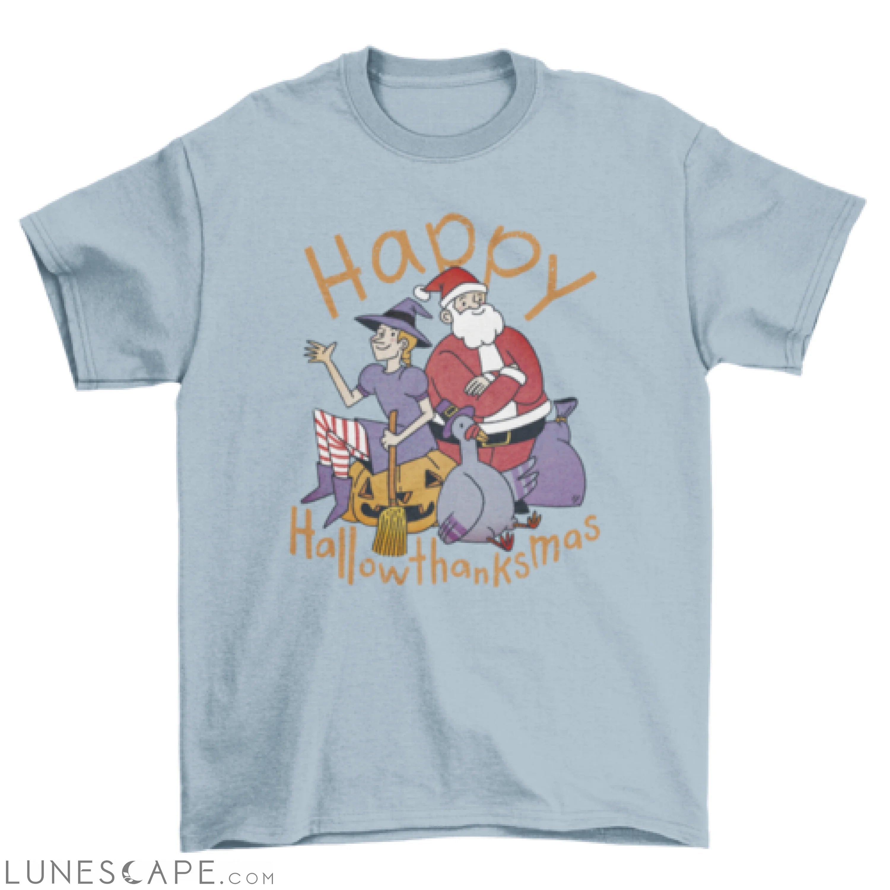 Halloween Christmas thanksgiving characters quote "Happy LUNESCAPE