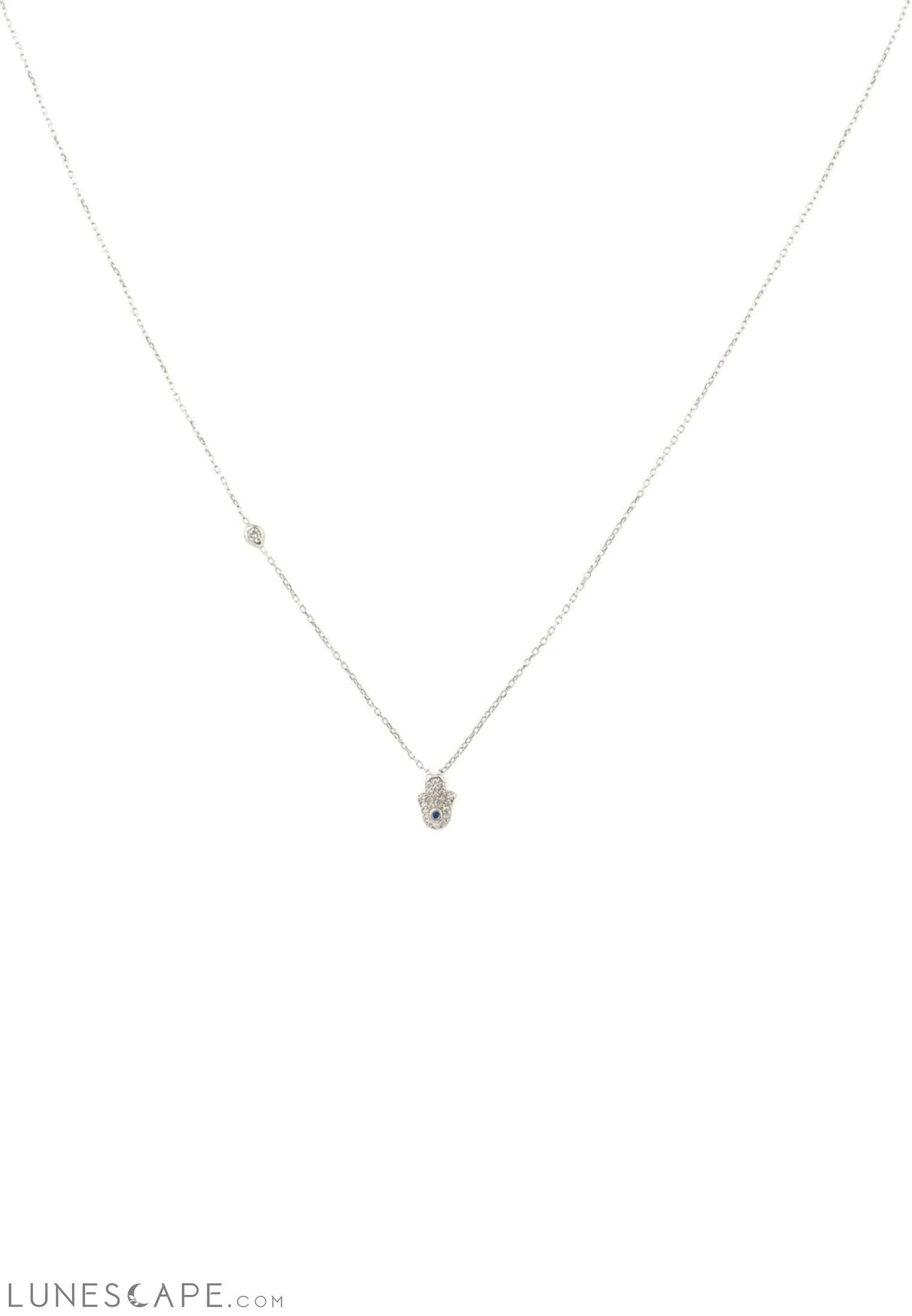 Hamsa Hand Necklace LUNESCAPE