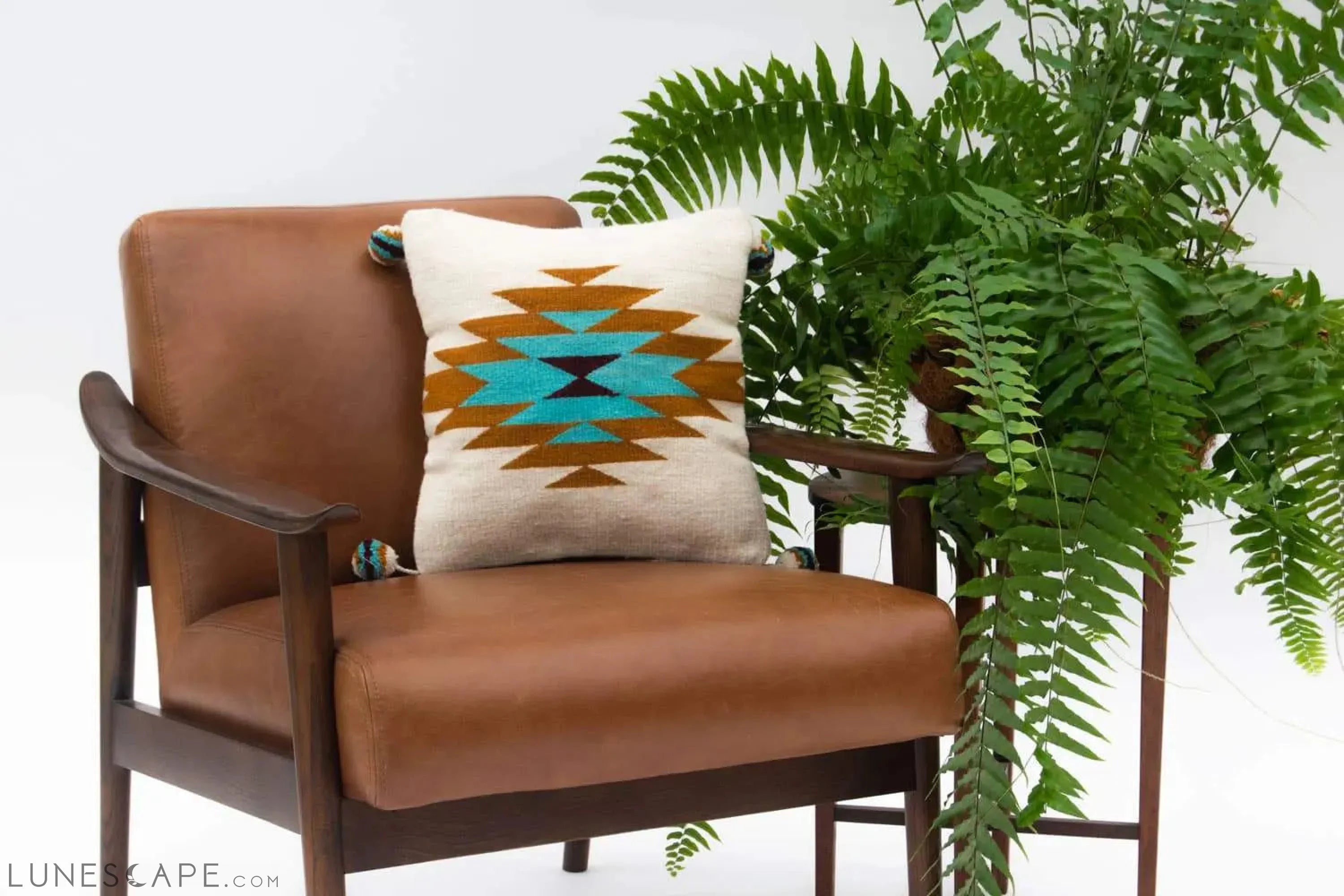 Hand Woven Throw Pillow Cover LUNESCAPE