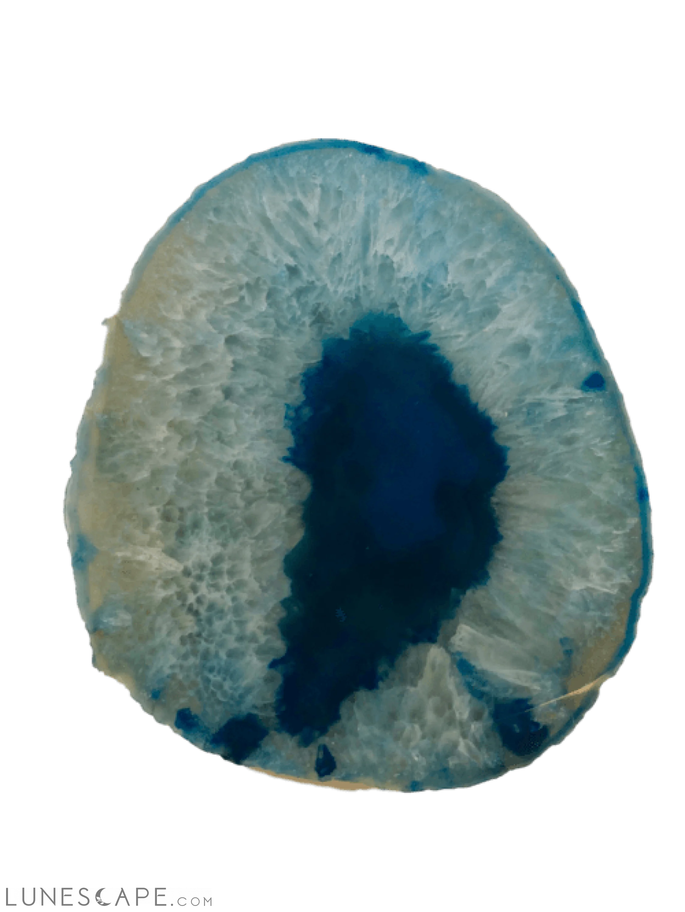 Handcrafted Agate Platter with Natural Trim - Thick LUNESCAPE