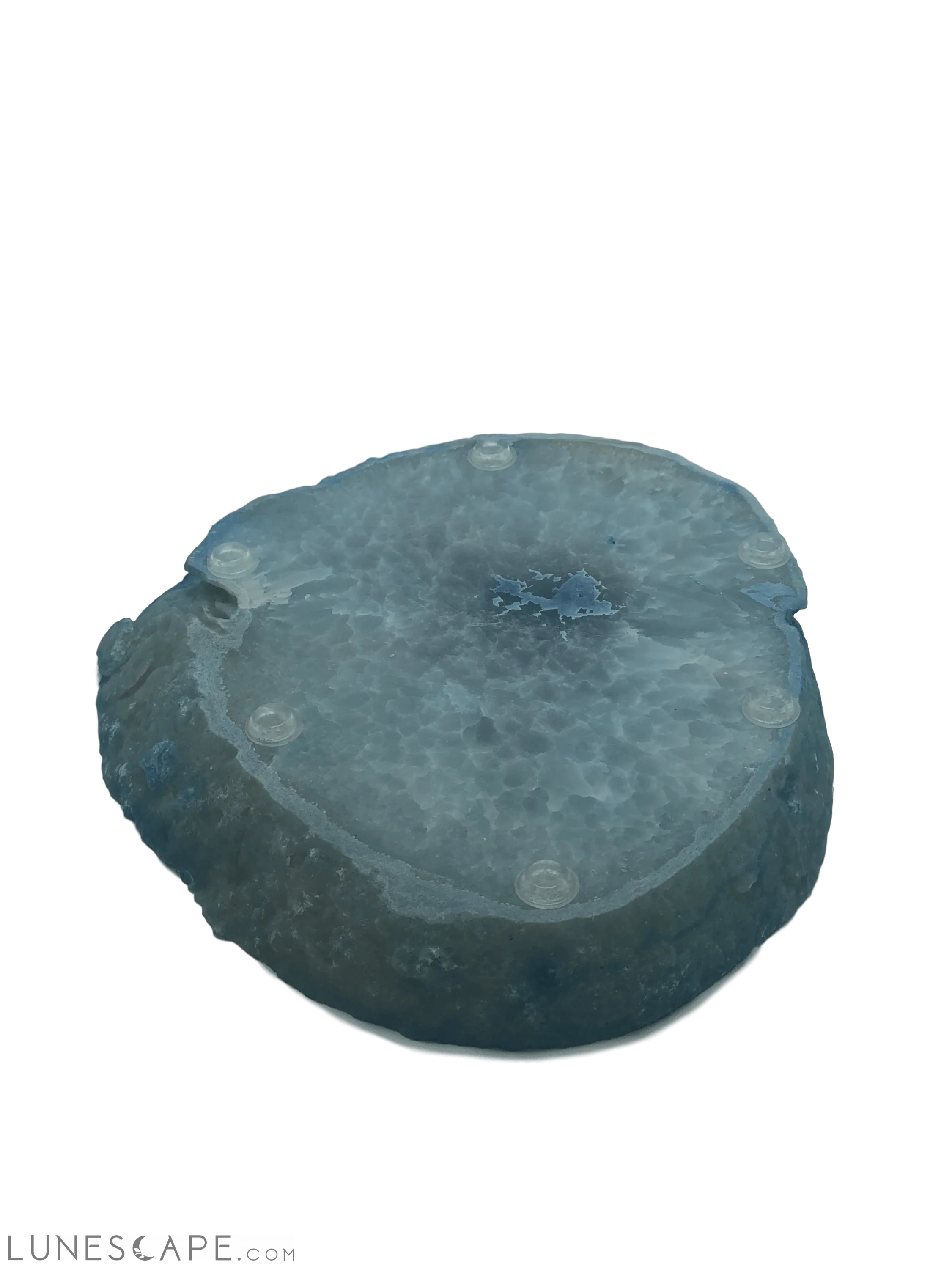 Handcrafted Agate Platter with Natural Trim - Thick LUNESCAPE