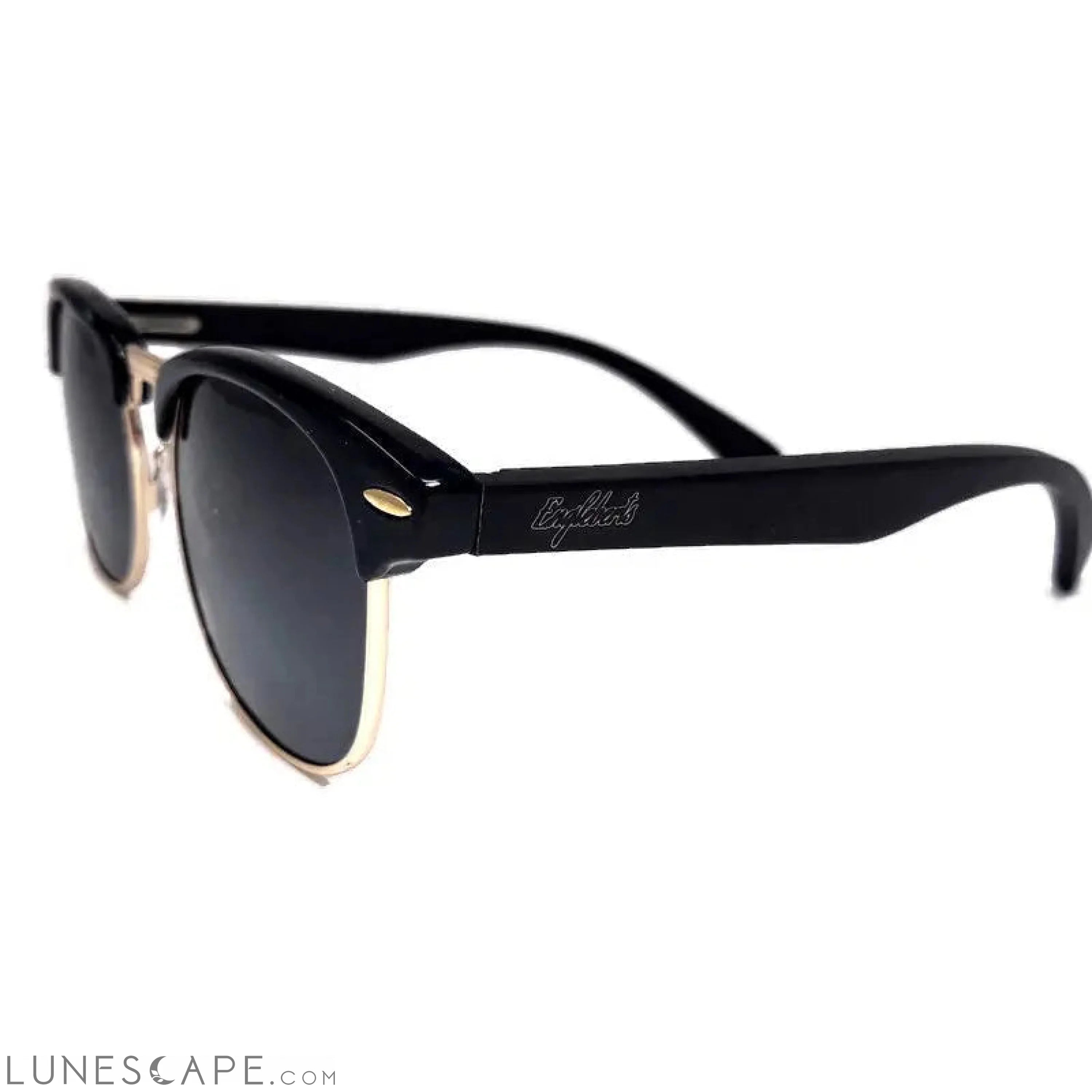 Handcrafted Bamboo Sunglasses - Midnight Black LUNESCAPE